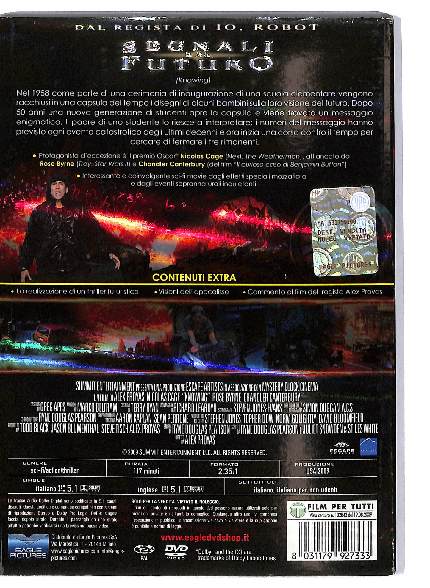 EBOND Segnali dal futuro Slipcase DVD D706234