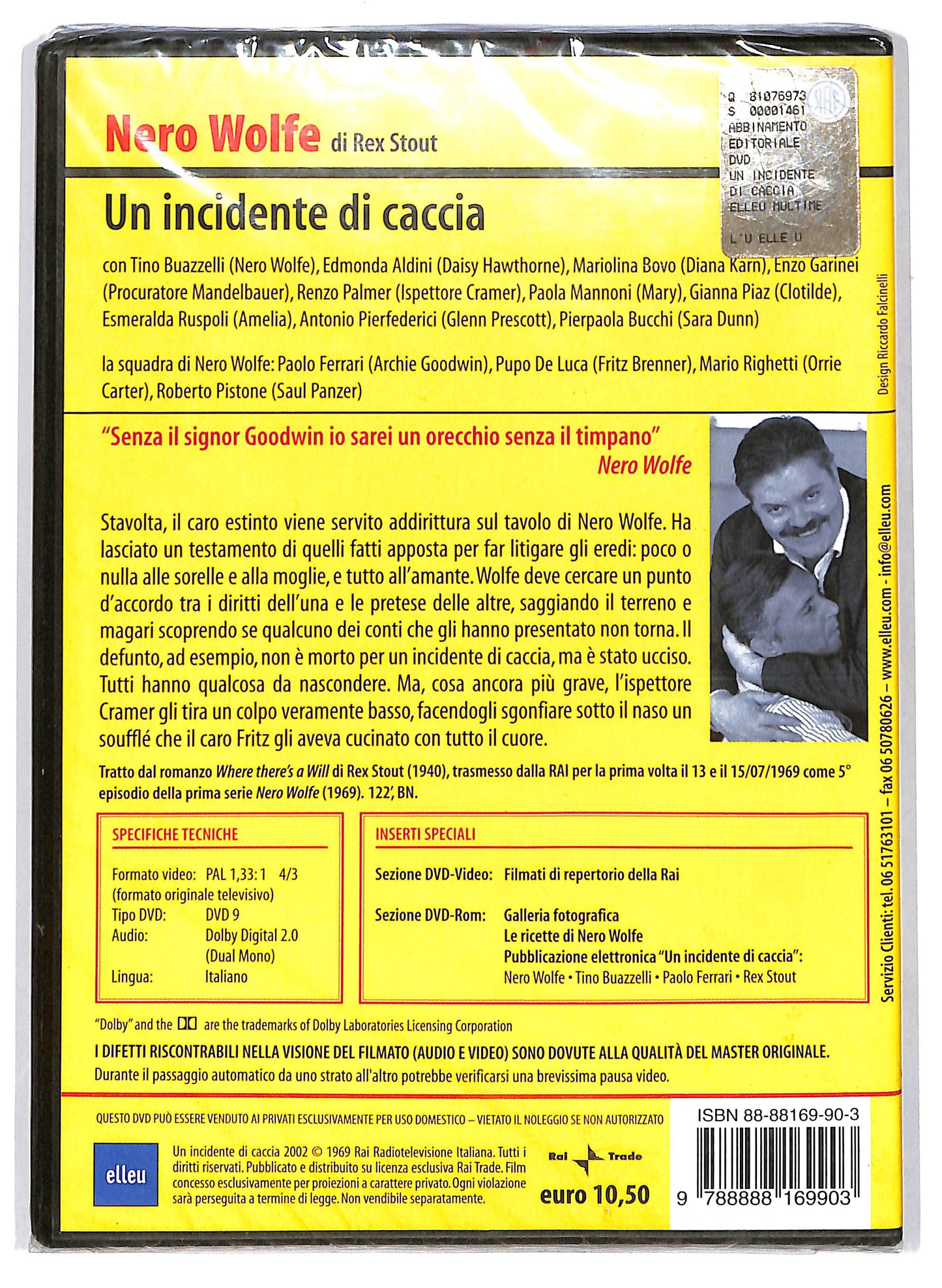 EBOND Nero Wolfe - Un uncidente di caccia EDITORIALE DVD D706350