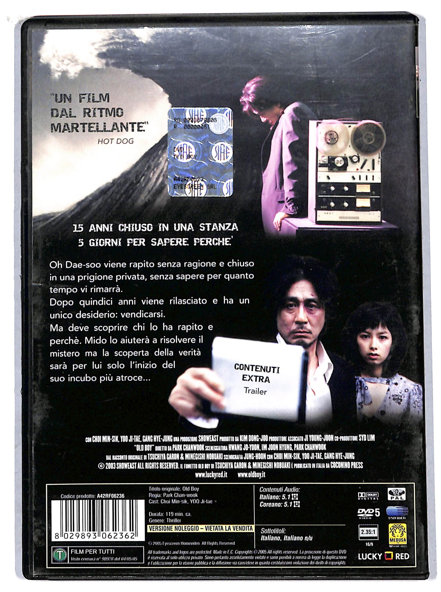 EBOND old boy NOLEGGIO DVD D706453