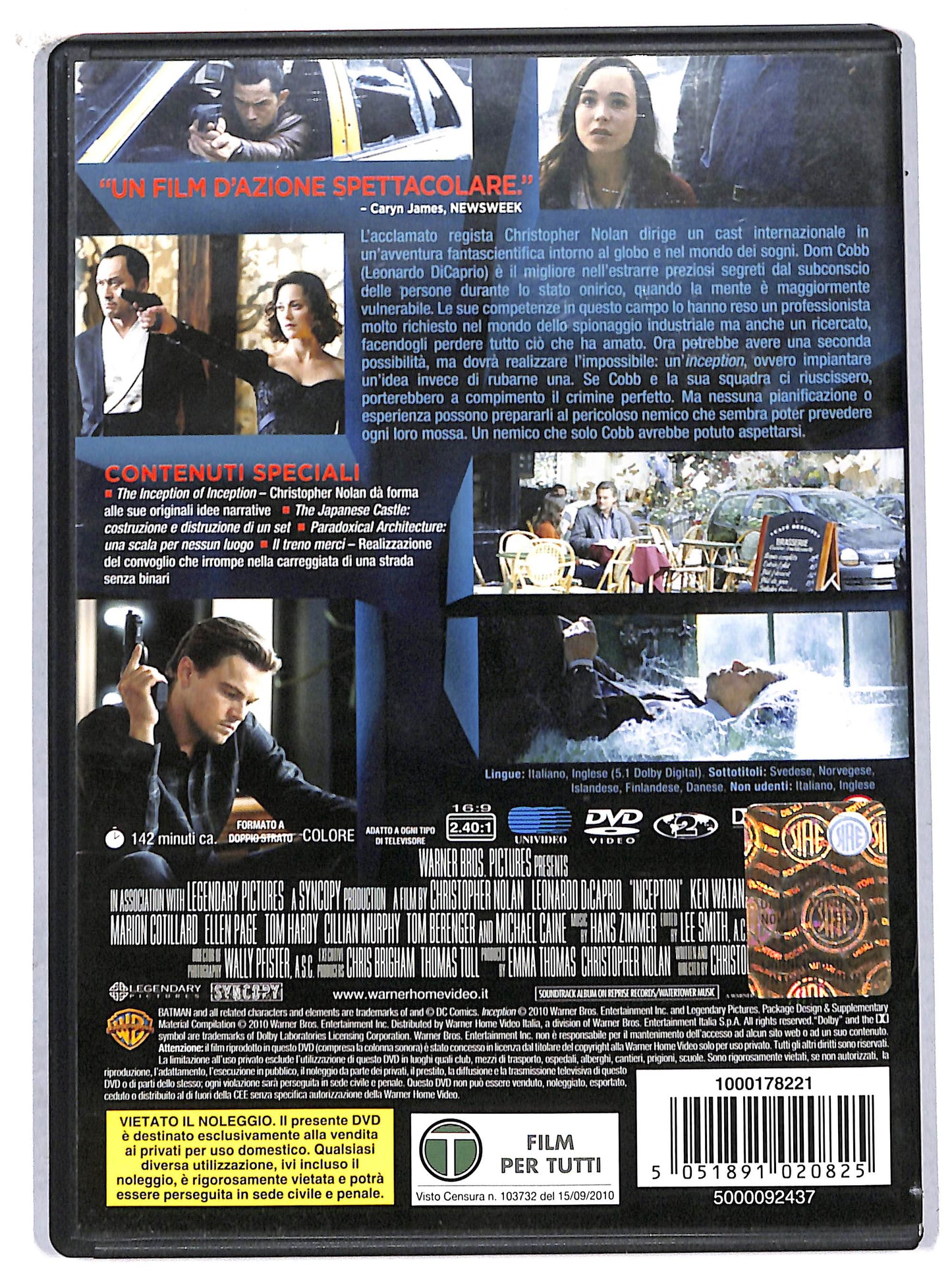 EBOND inception DVD D706542