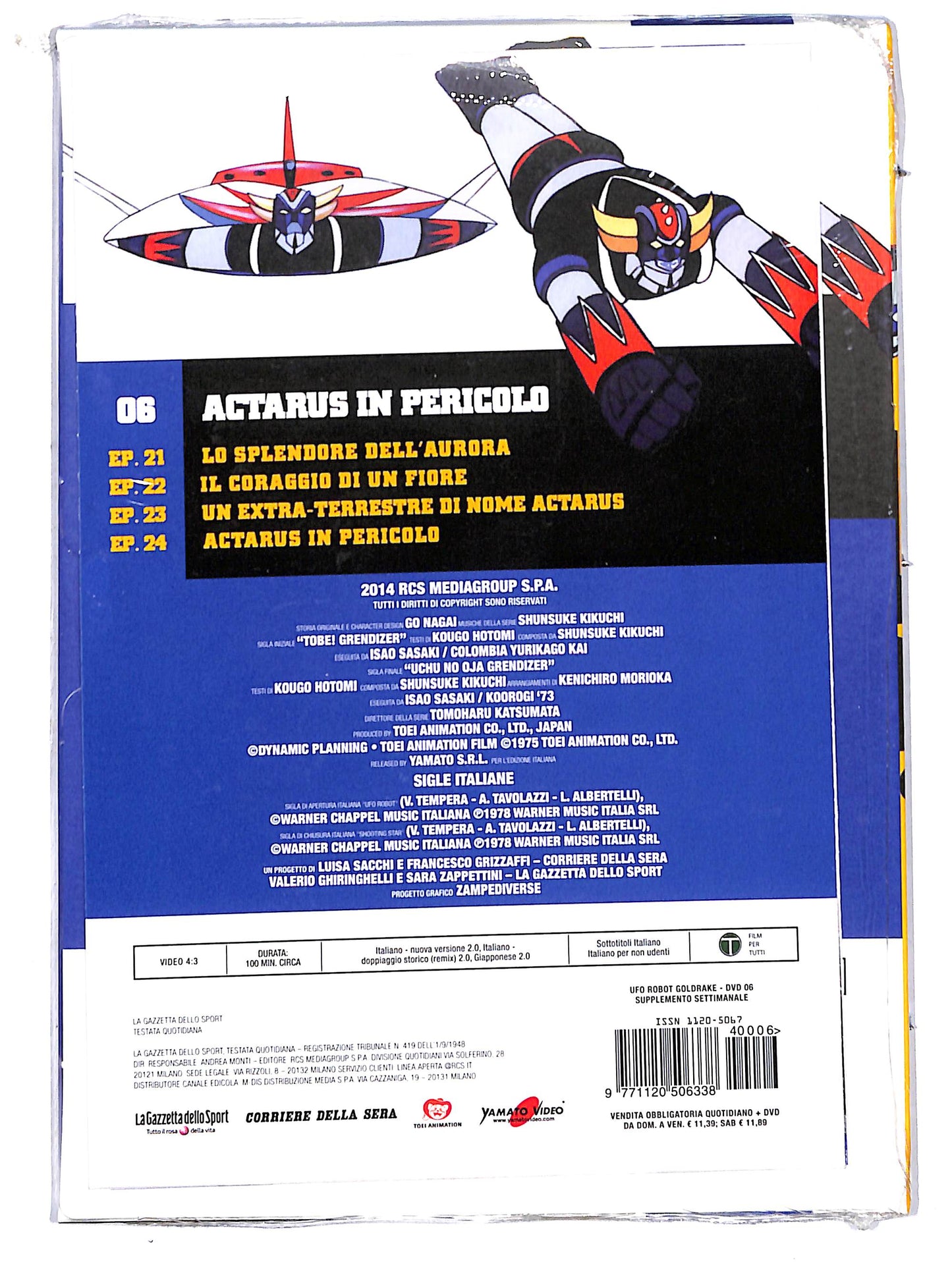EBOND ufo robot volume 06 - actarus in pericolo  EDITORIALE DVD D706731