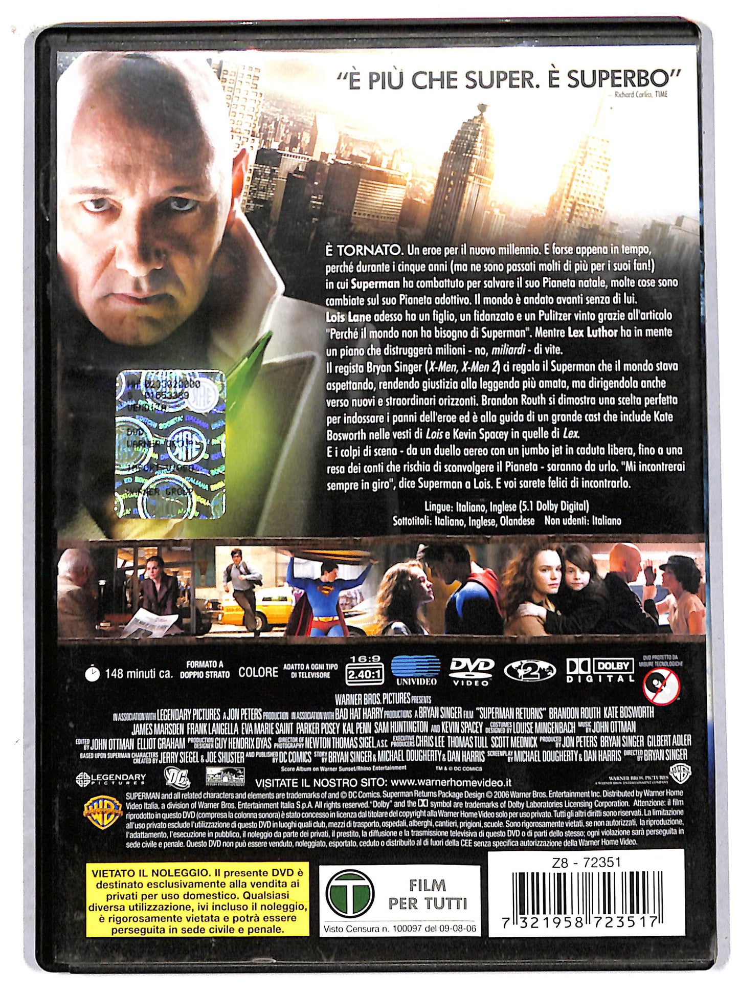 EBOND superman returns - edizione disco singolo DVD D707403
