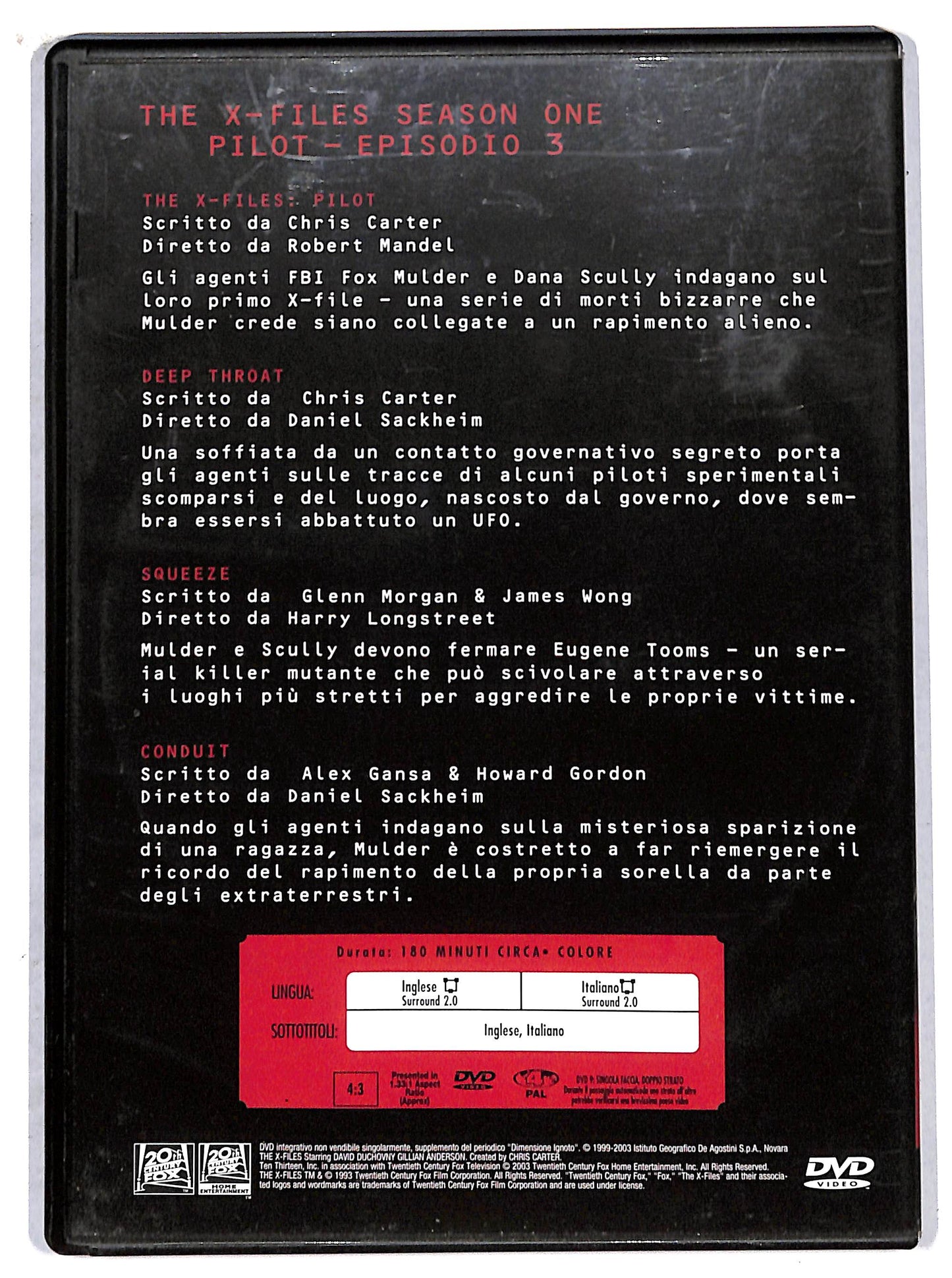EBOND The X Files Collection - Season one volume 1  EDITORIALE DVD D707620