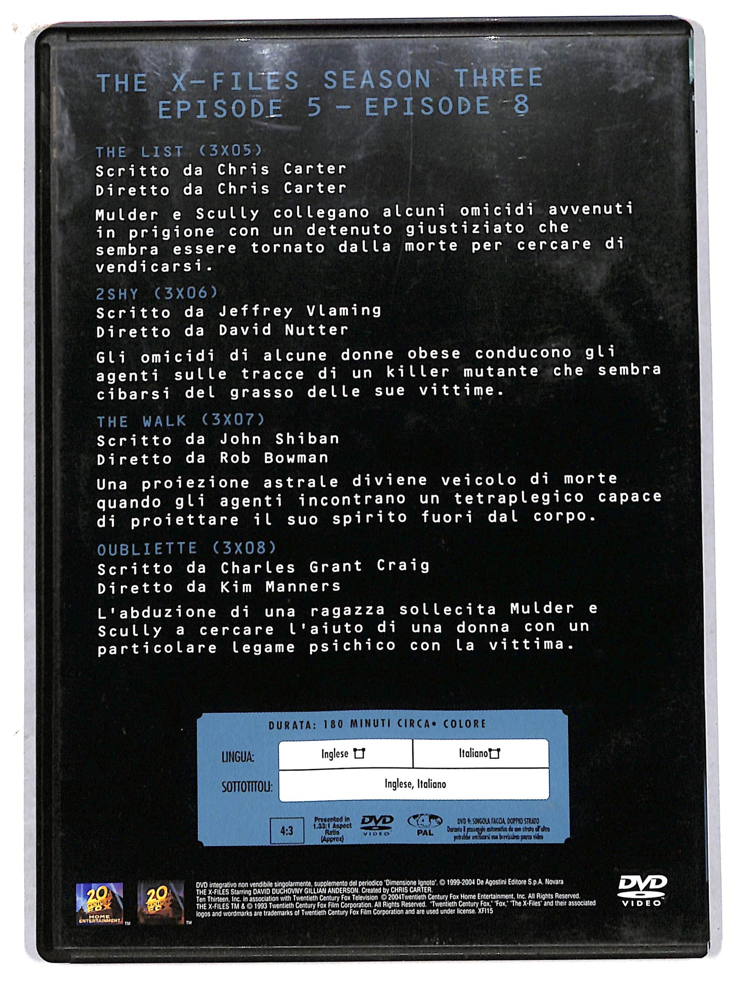 EBOND The X-Files Collection Stagione 3 volume 2  EDITORIALE DVD D707632