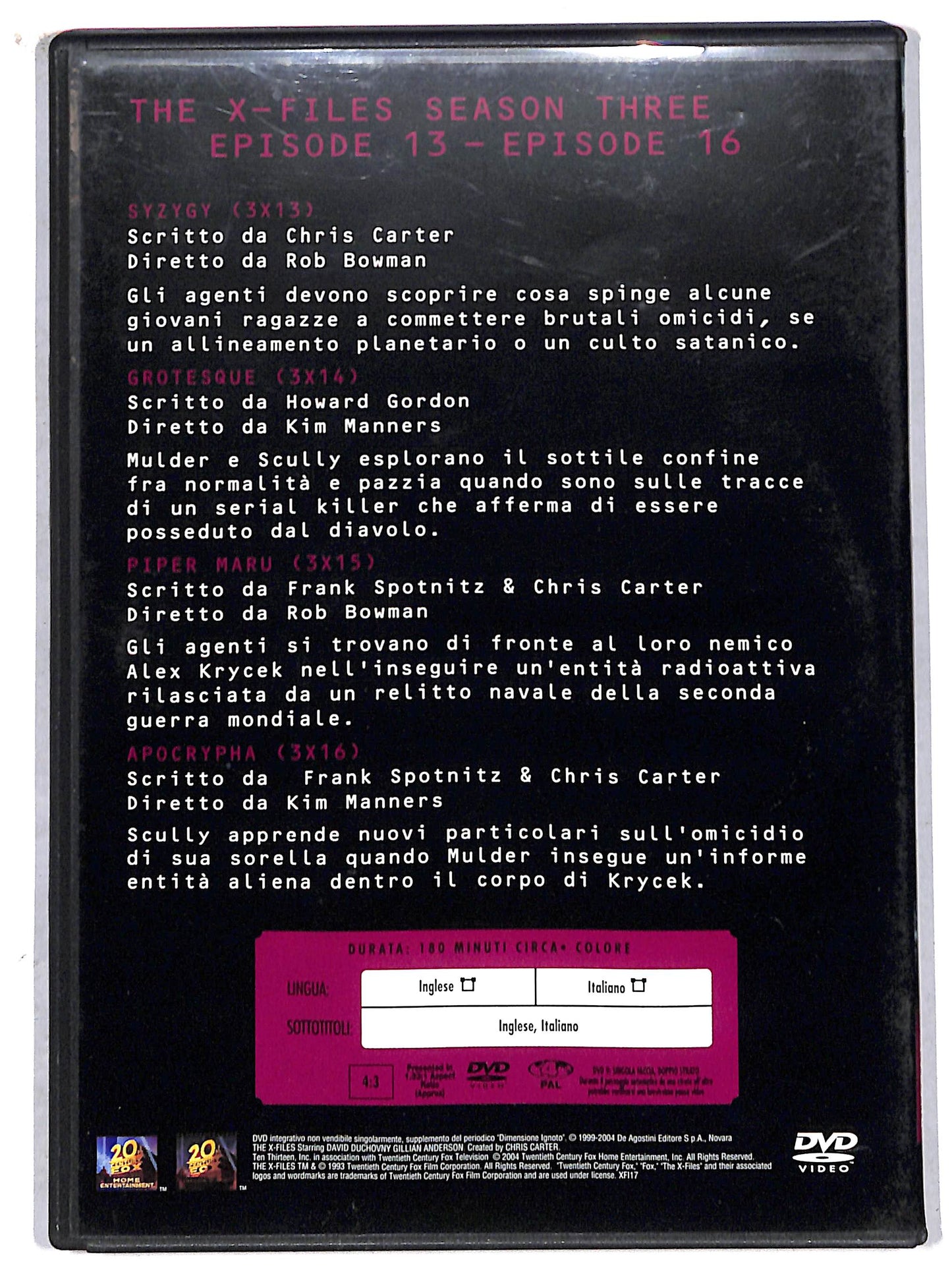 EBOND the x files collection volume 4 season three  EDITORIALE DVD D707634