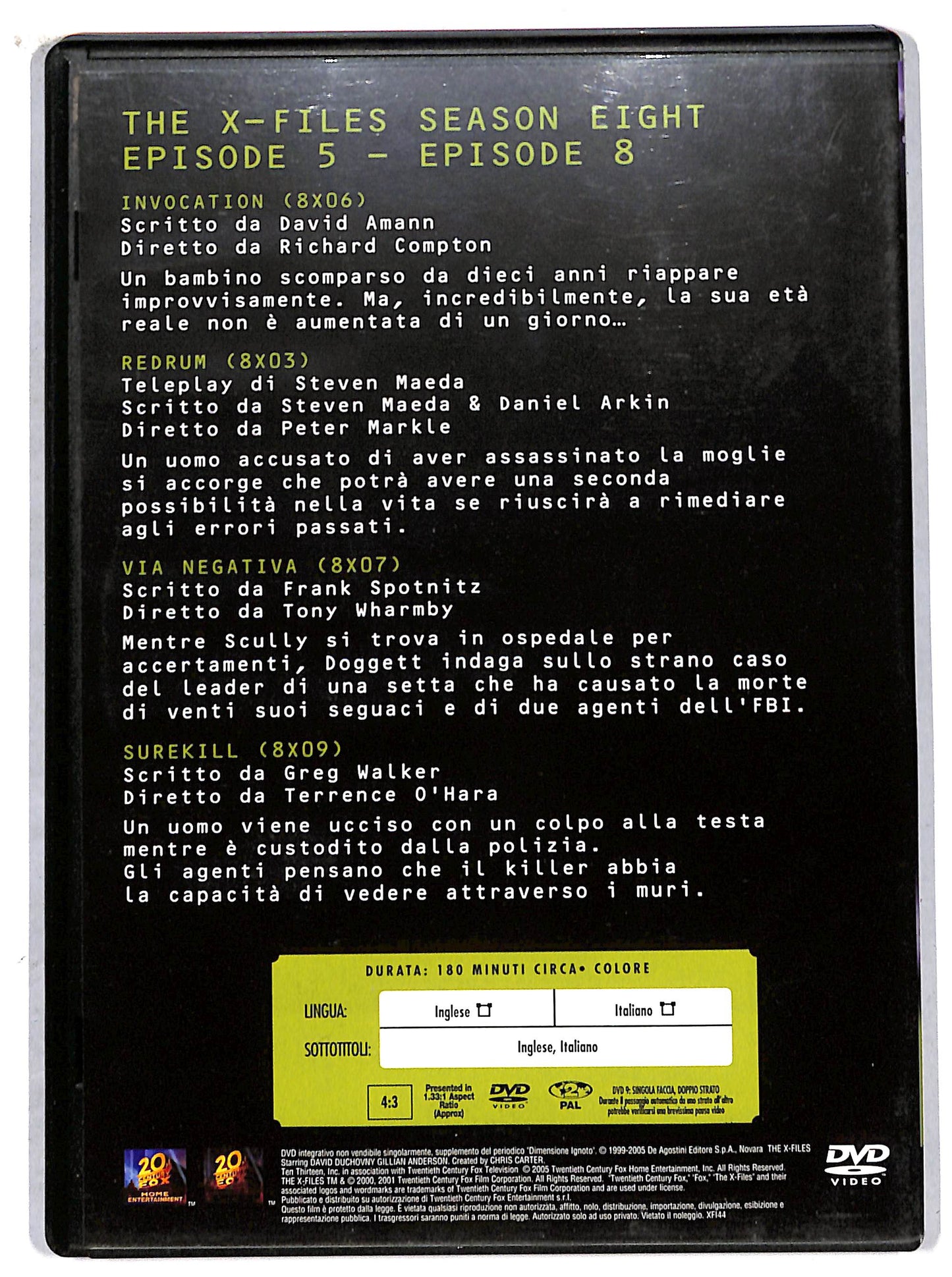 EBOND the x files collection volume 2 season eight  EDITORIALE DVD D707644