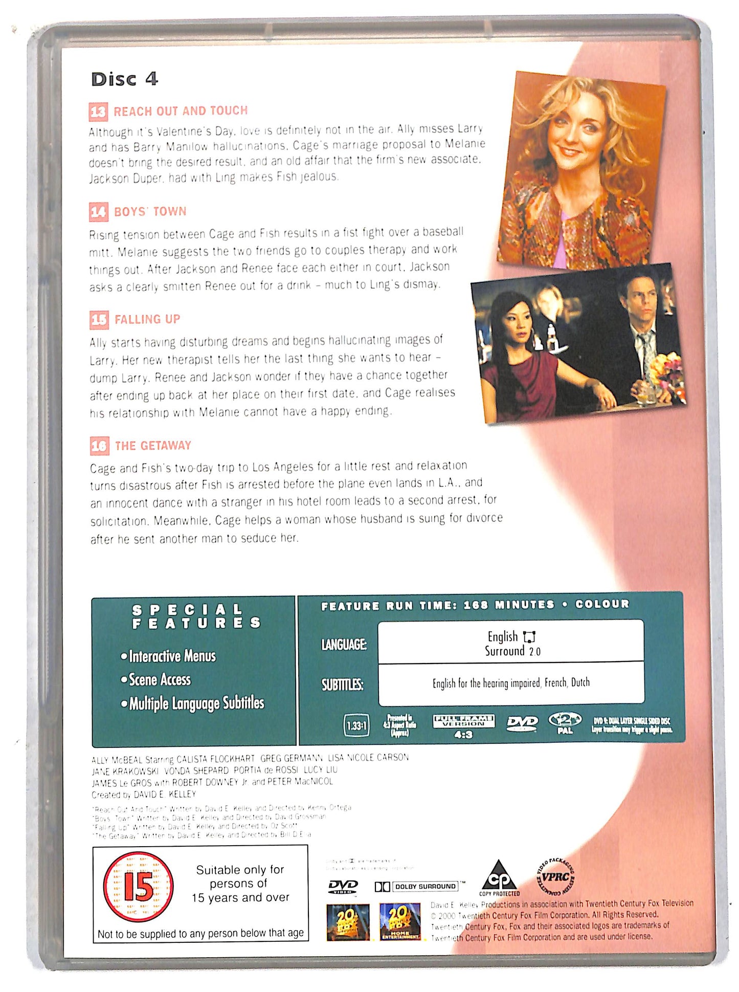 EBOND ally mcbeal season 4, episode 13 - 16  EDITORIALE DVD D707803