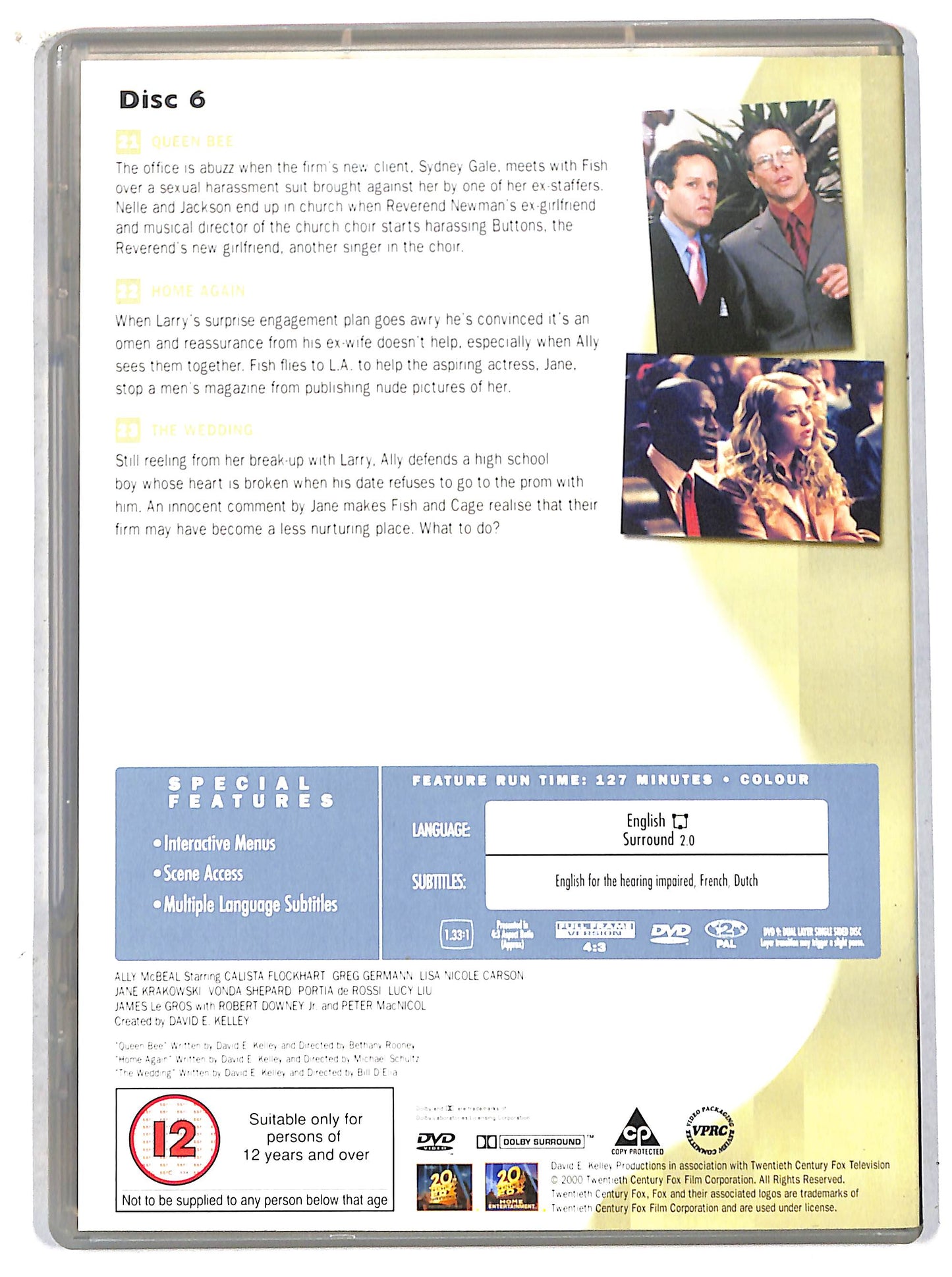 EBOND ally mcbeal season 4 (21 - 23) UK EDITION  EDITORIALE DVD D707805