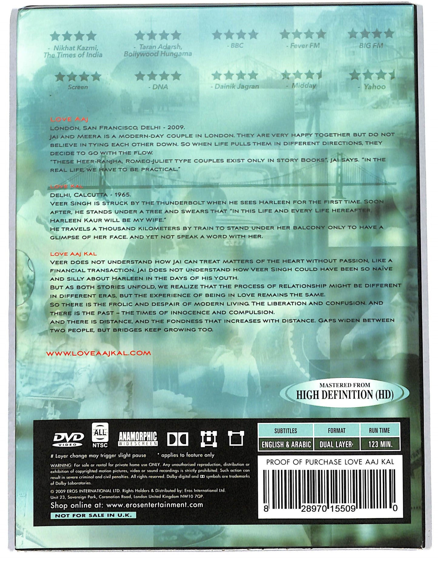 EBOND Love AAJ KAL (Hindi DVD) NTSC DVD D707822