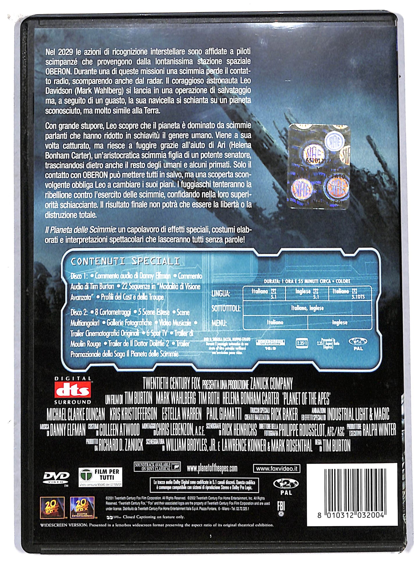 EBOND planet of the apes - il pianeta delle scimmie DVD D707848
