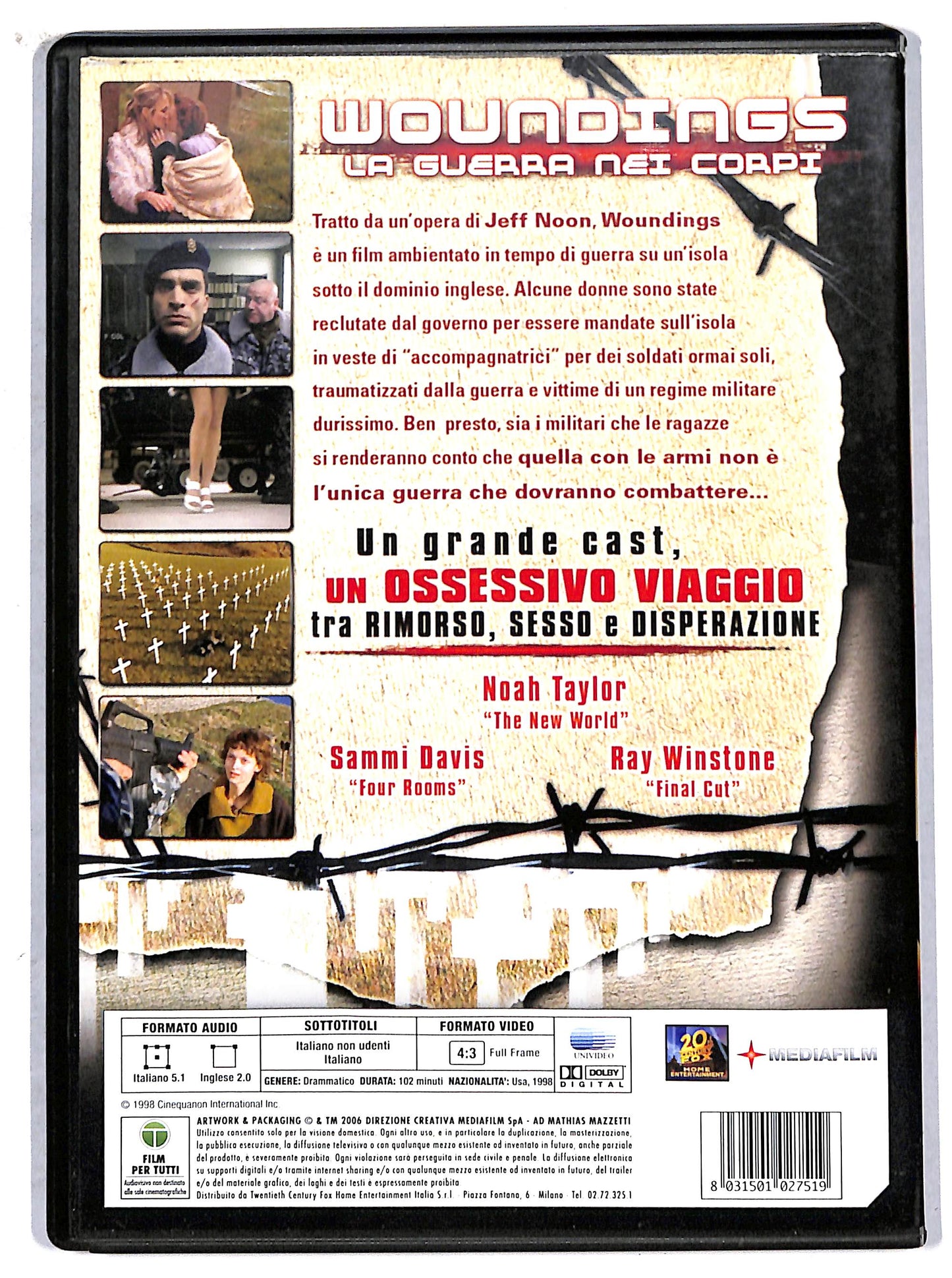 EBOND Woundings La guerra nei corpi DVD D708220
