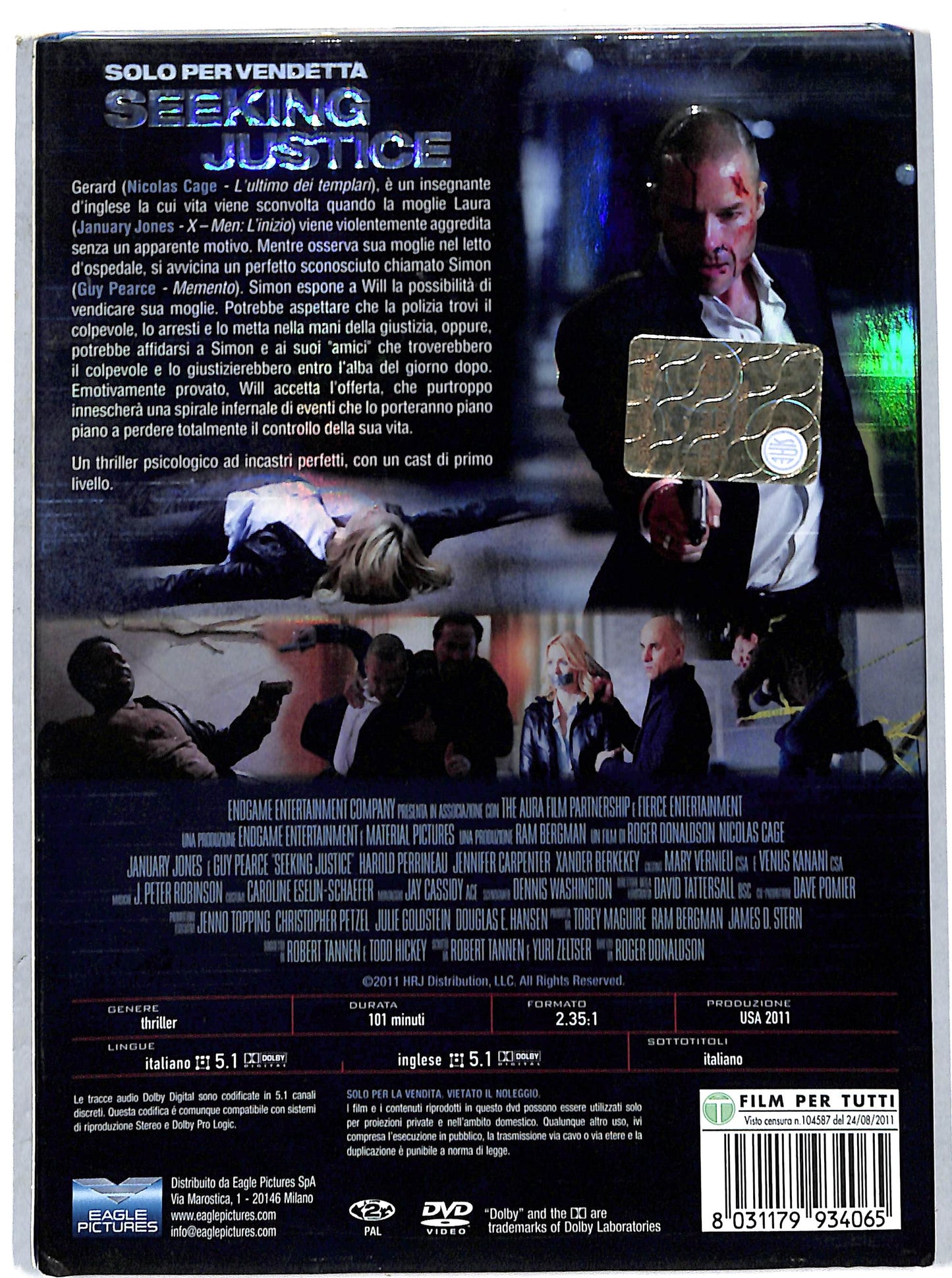 EBOND solo per vendetta - seeking justice DVD D708254