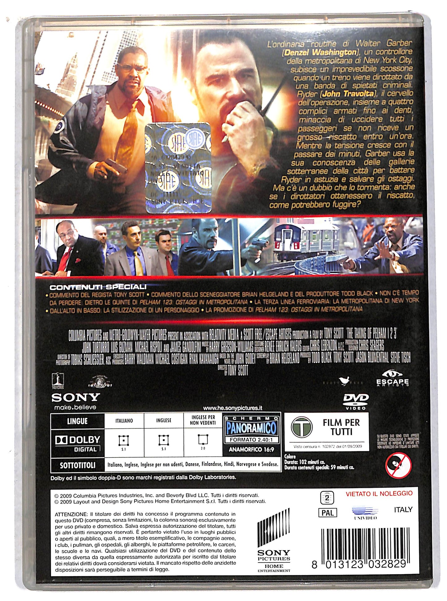 EBOND pelham 123 - ostaggi in metropolitana DVD D708447