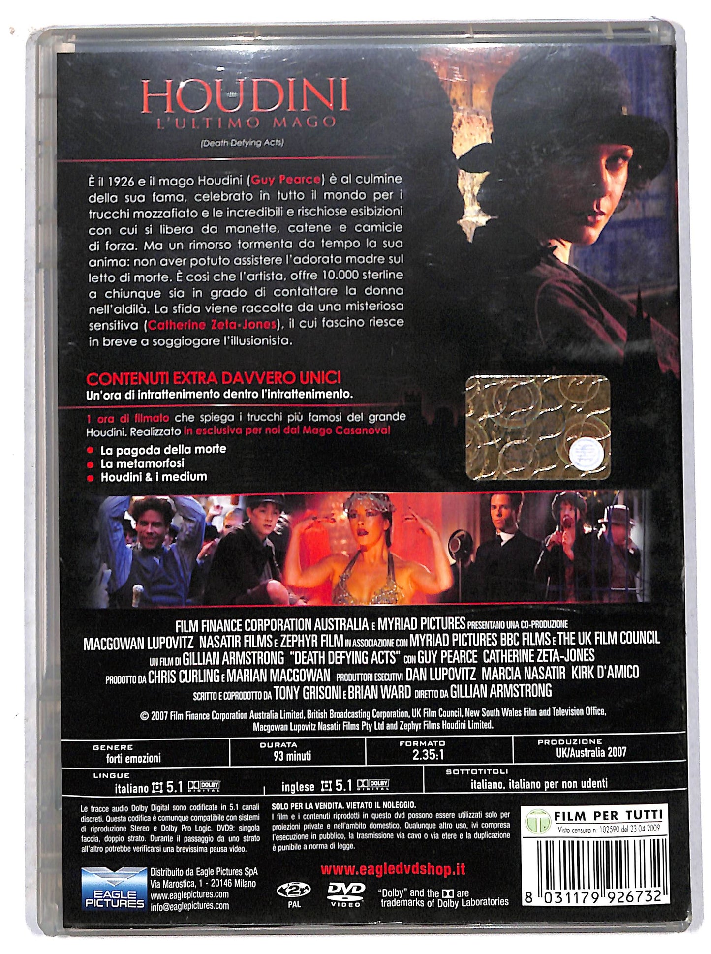 EBOND houdini - l'ultimo mago DVD D708461