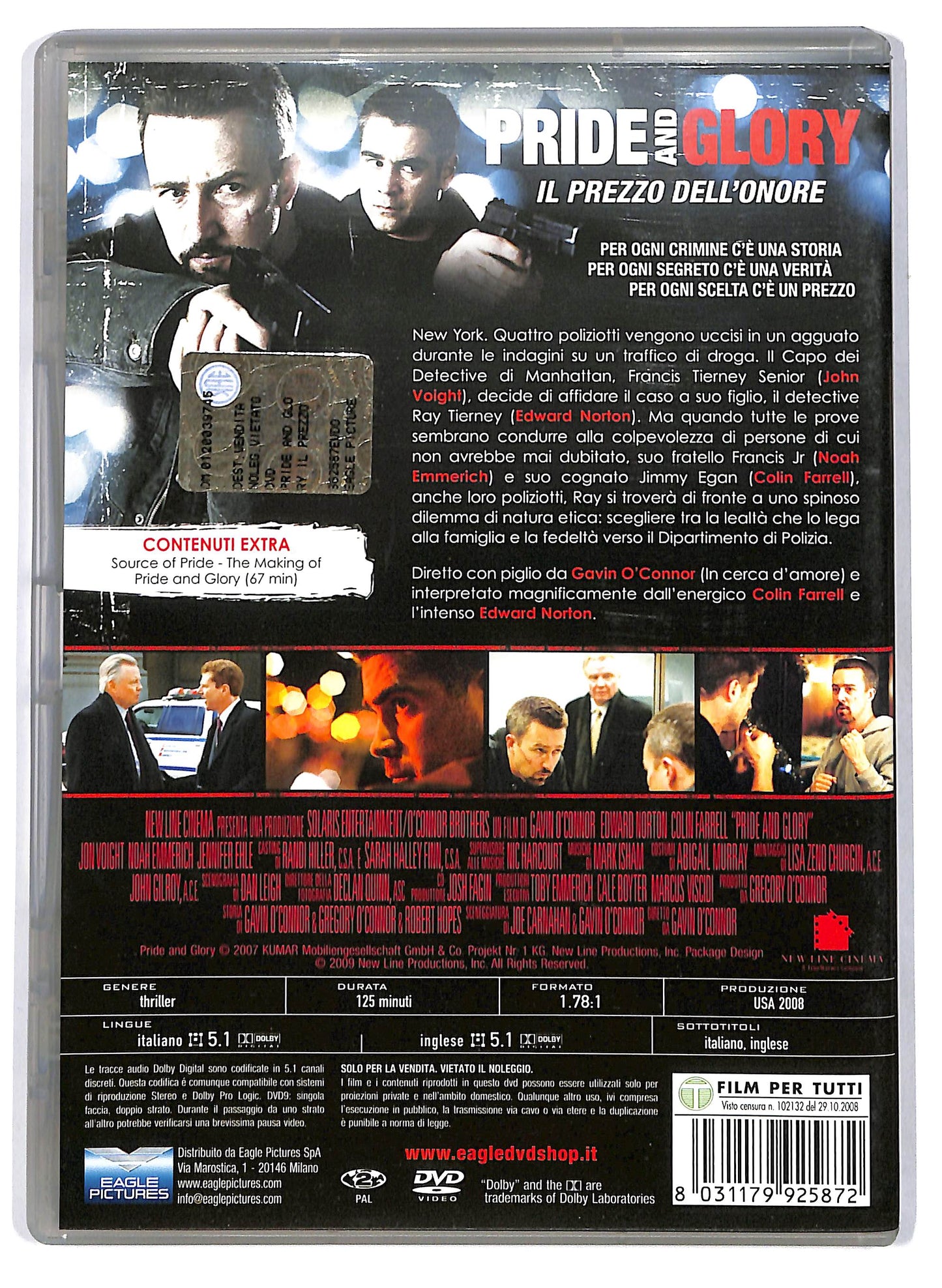 EBOND Pride and Glory - Il prezzo dell'onore DVD D708633