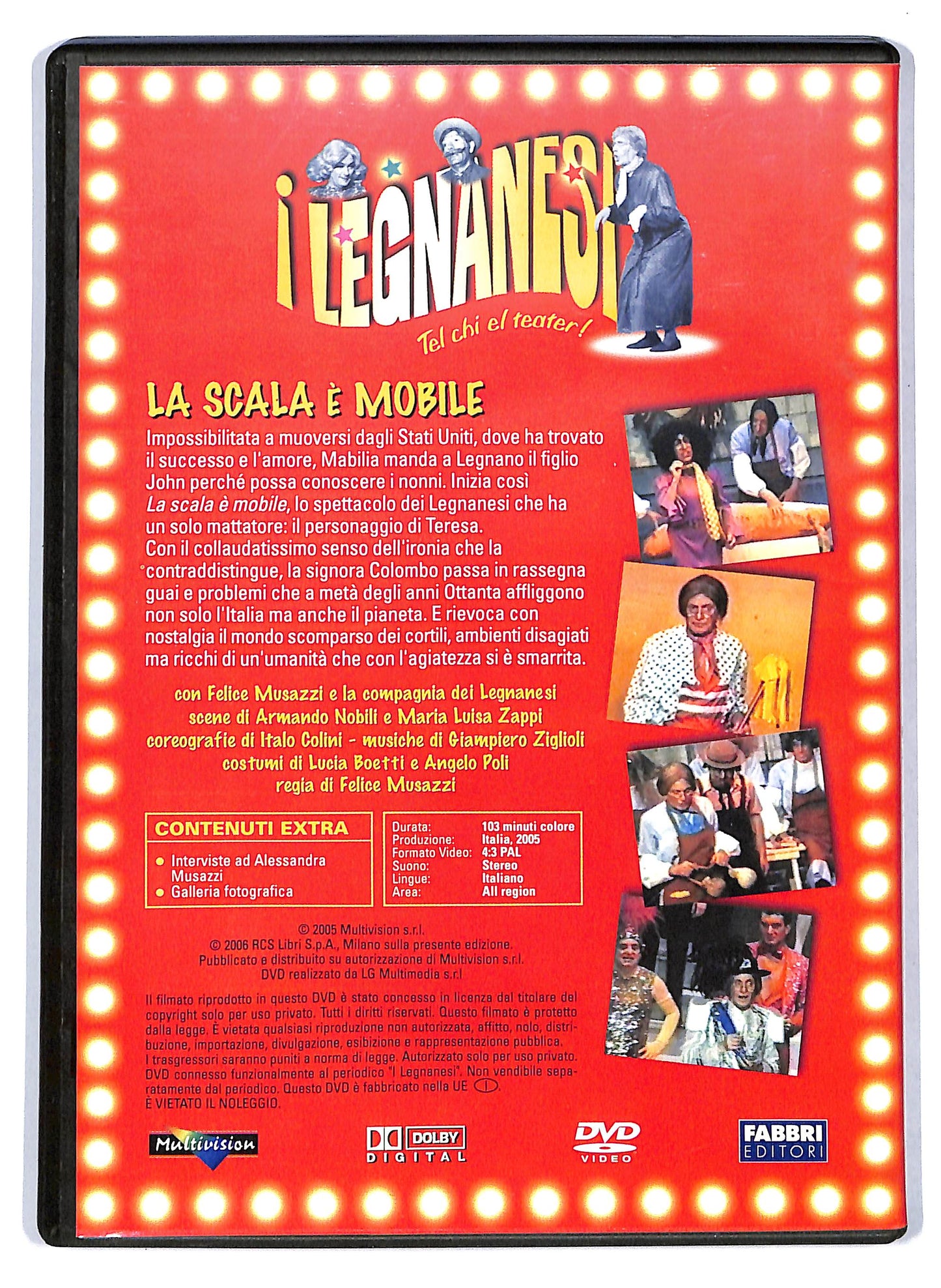 EBOND I Legnanesi - La scala e mobile  EDITORIALE DVD D708915