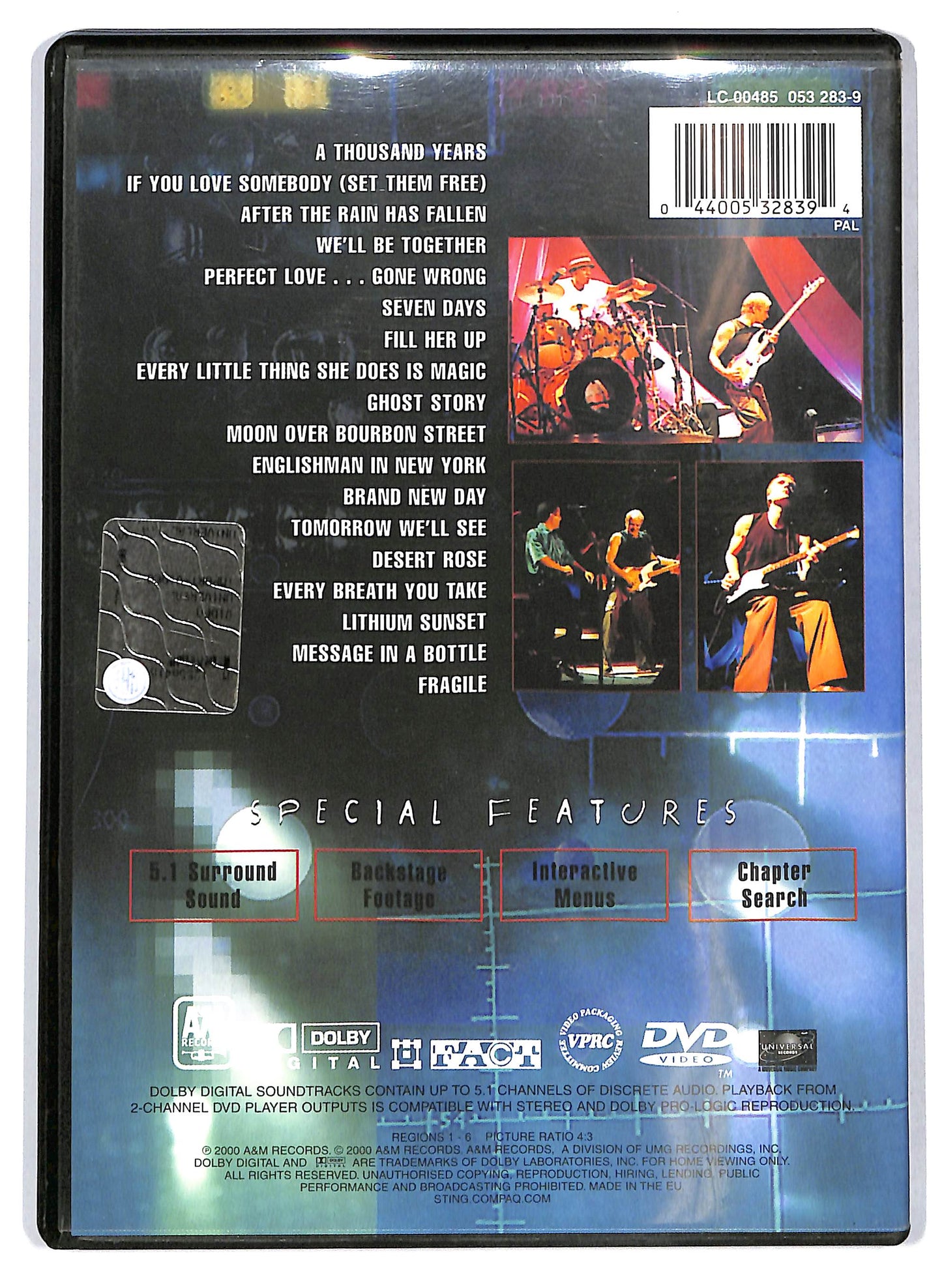 EBOND Sting – The Brand New Day Tour: Live From The Universal.. DVD D709235