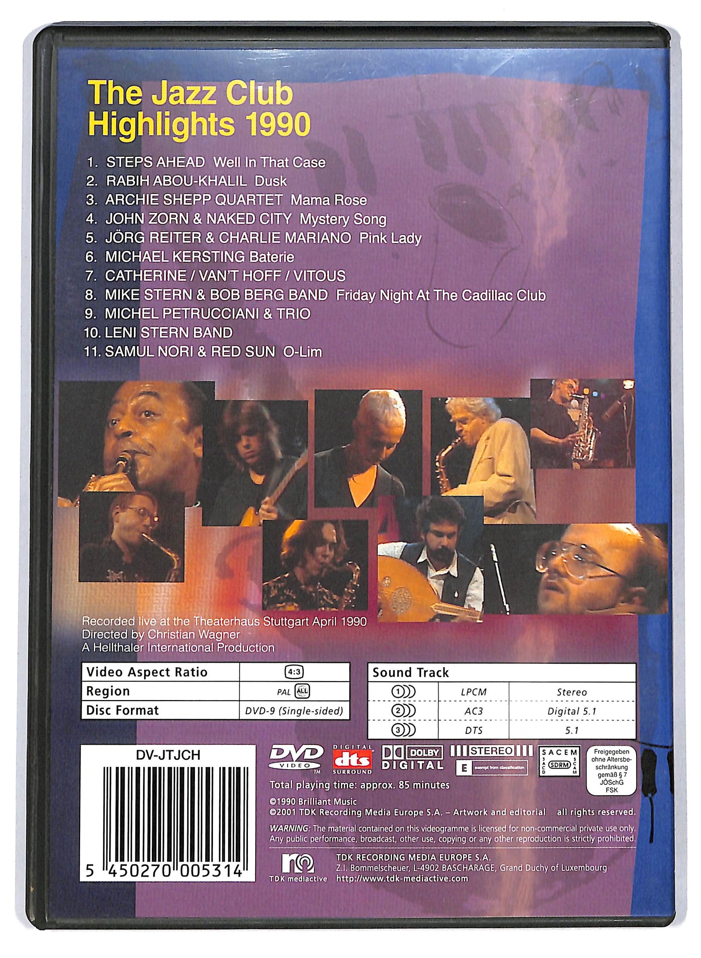 EBOND The Jazz Club Highlights 1990 DVD D709241