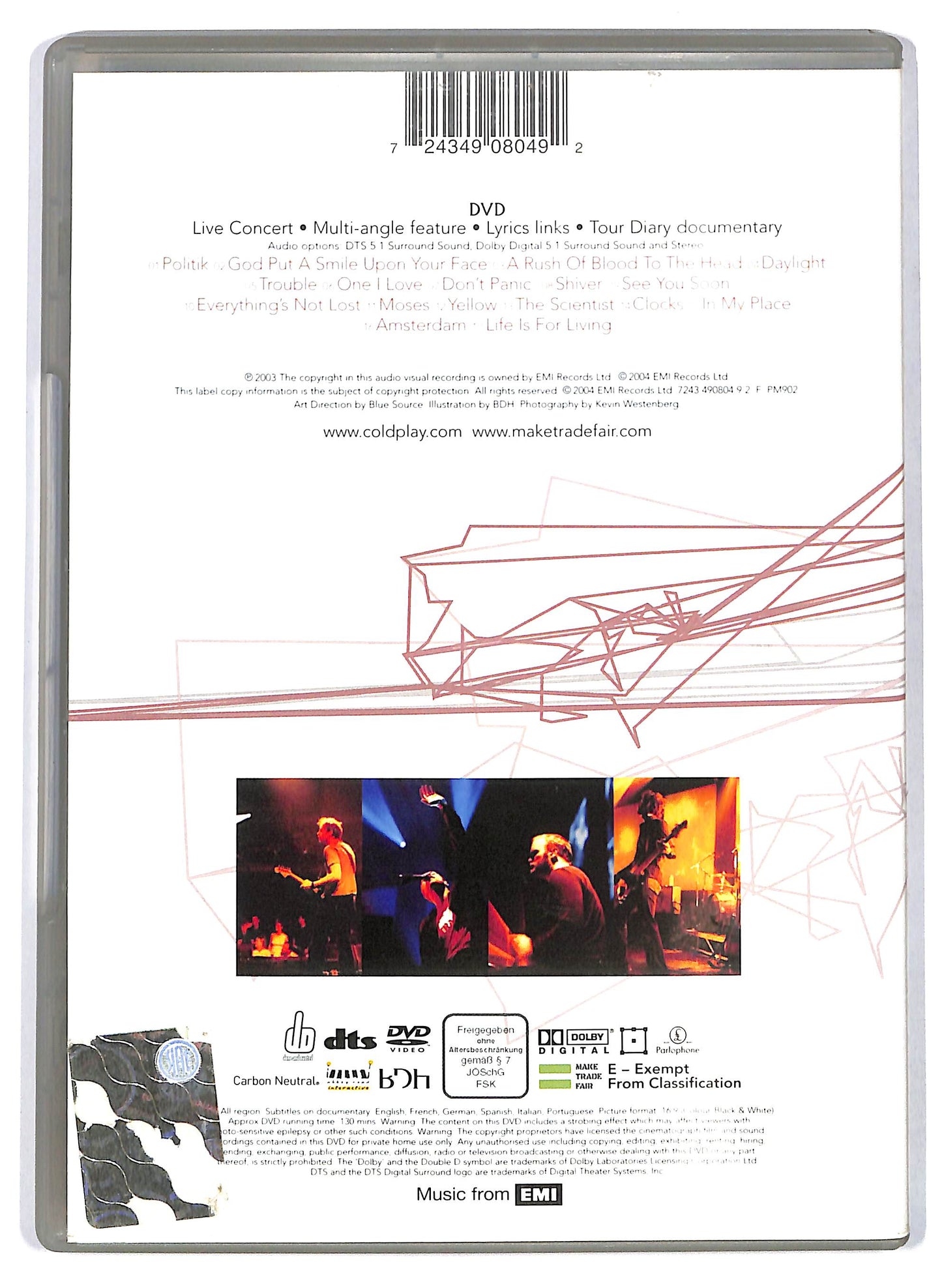 EBOND Coldplay – Live 2003 DVD D709264