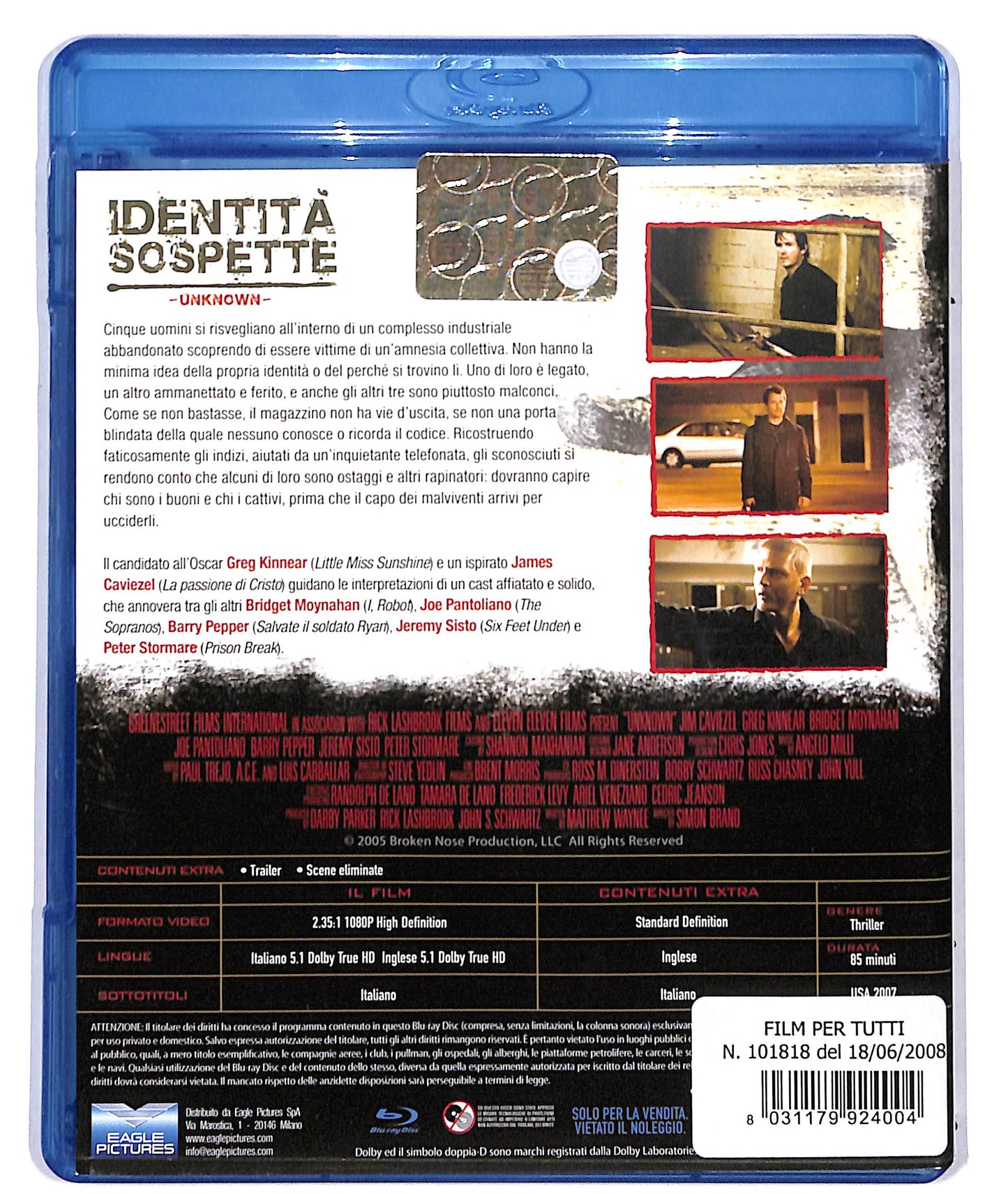 EBOND Identita sospette BLURAY D709433