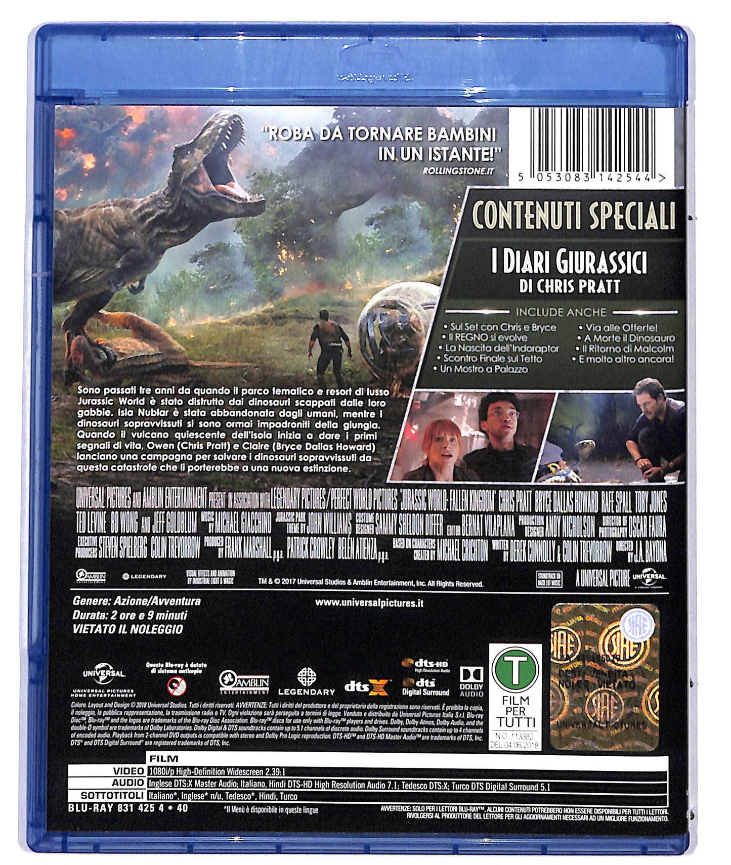 EBOND Jurassic World - Il regno distrutto BLURAY D709440