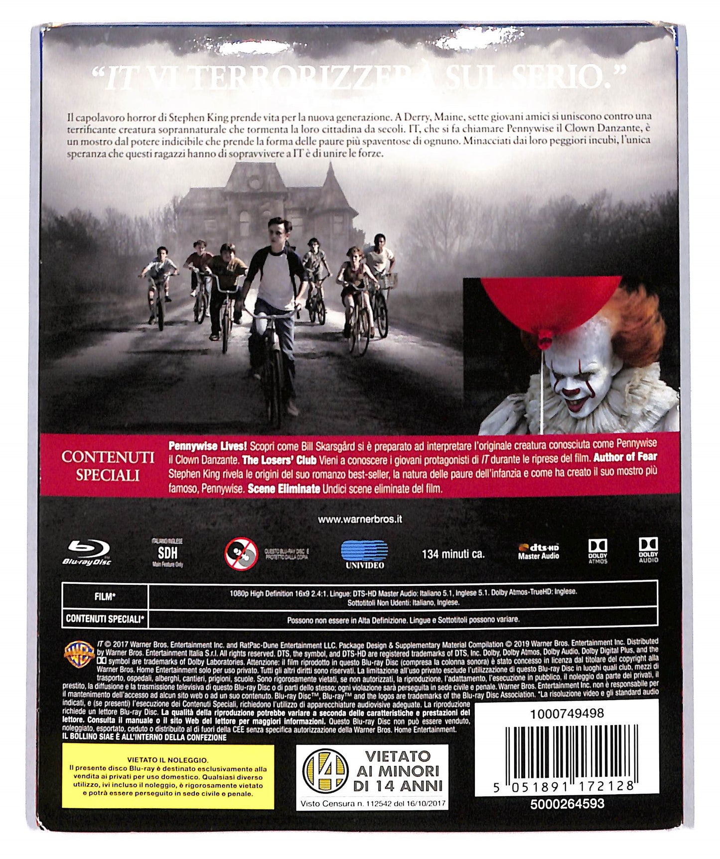 EBOND It - WB. HORROR MANIACS BLURAY D709537