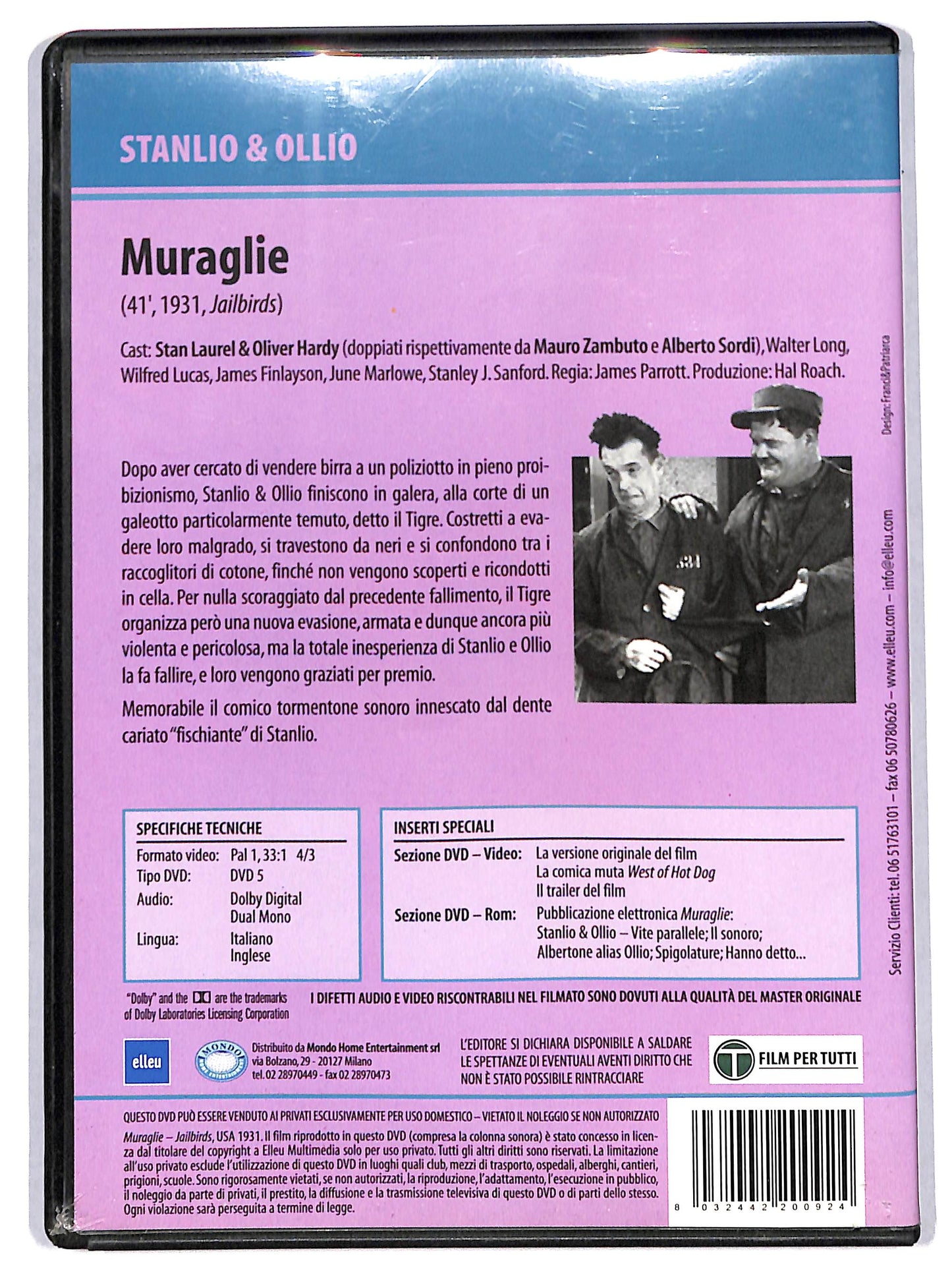 EBOND Stanlio e Ollio - Muraglie EDITORIALE DVD D709735