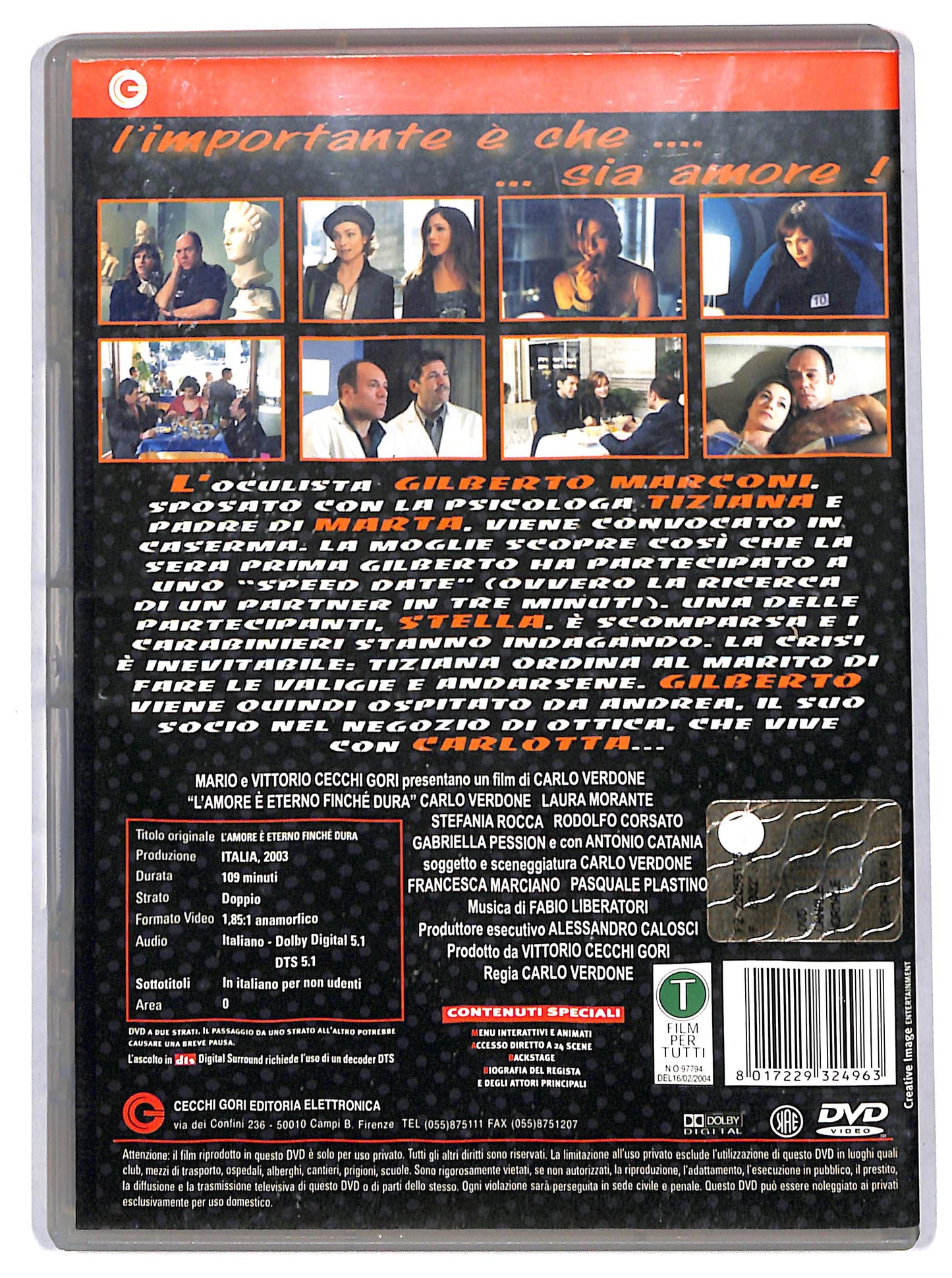 EBOND l'amore e eterno finche dura DVD D709914