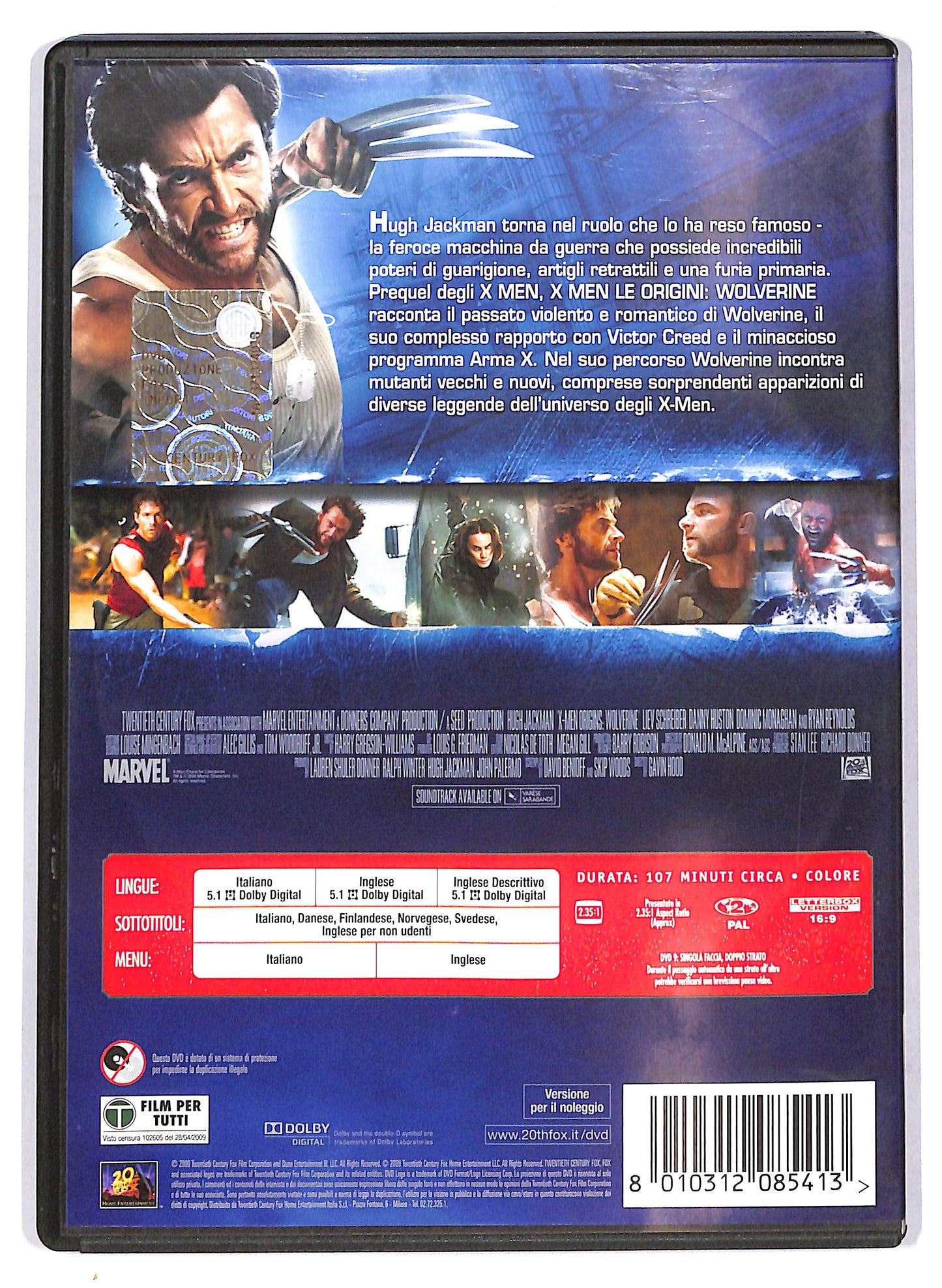 EBOND X- Men le origini - Wolverine  NOLEGGIO DVD D710228