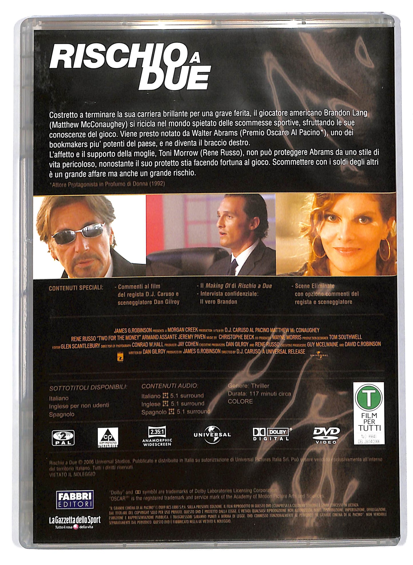 EBOND Rischio a due EDITORIALE DVD D710322