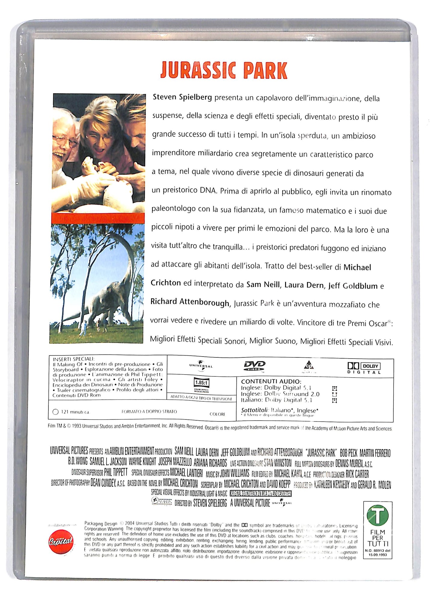EBOND Spielberg - Jurassic Park Volume 1 EDITORIALE DVD D710528