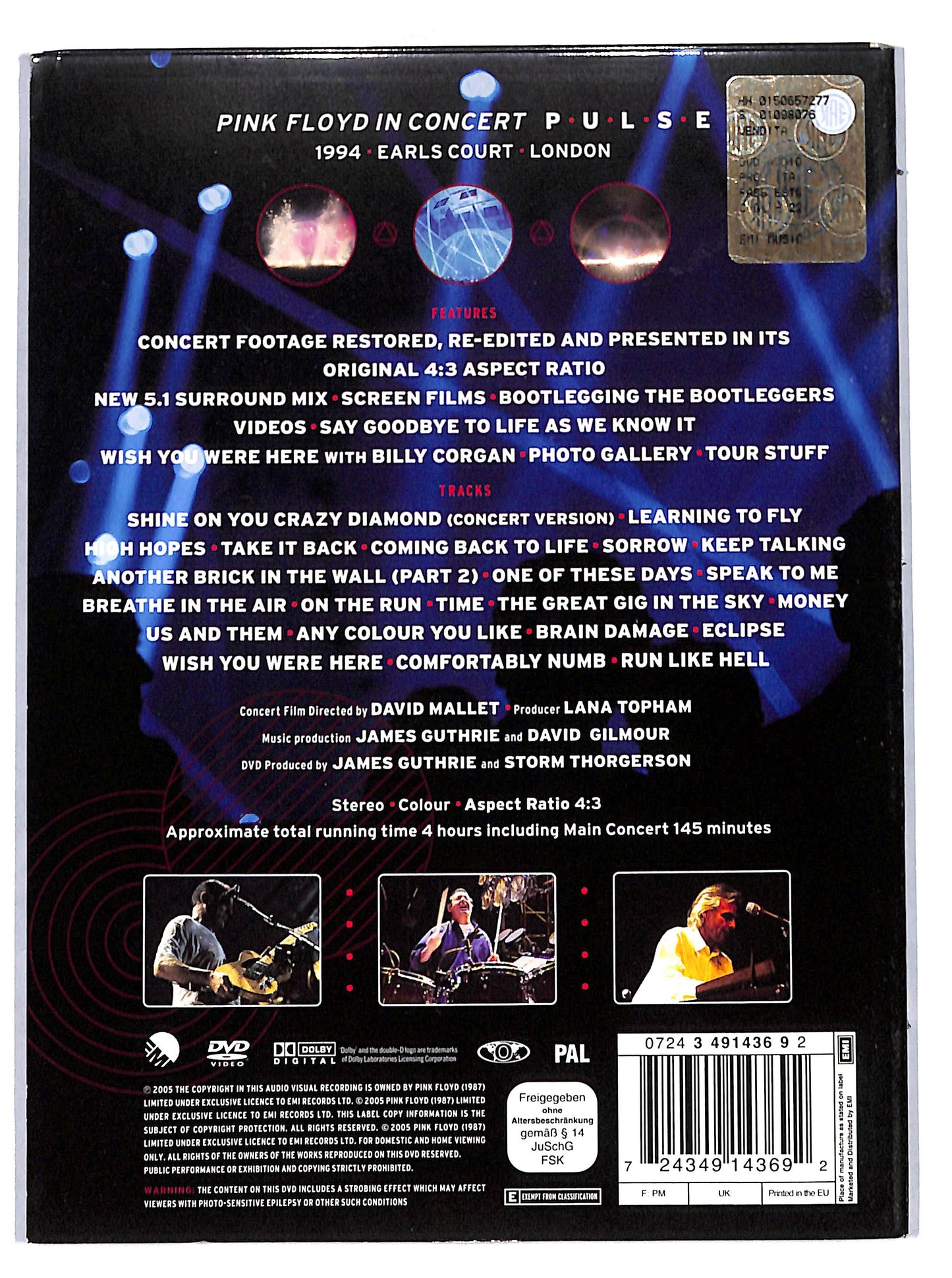 EBOND pink floyd - pulse DVD D710754