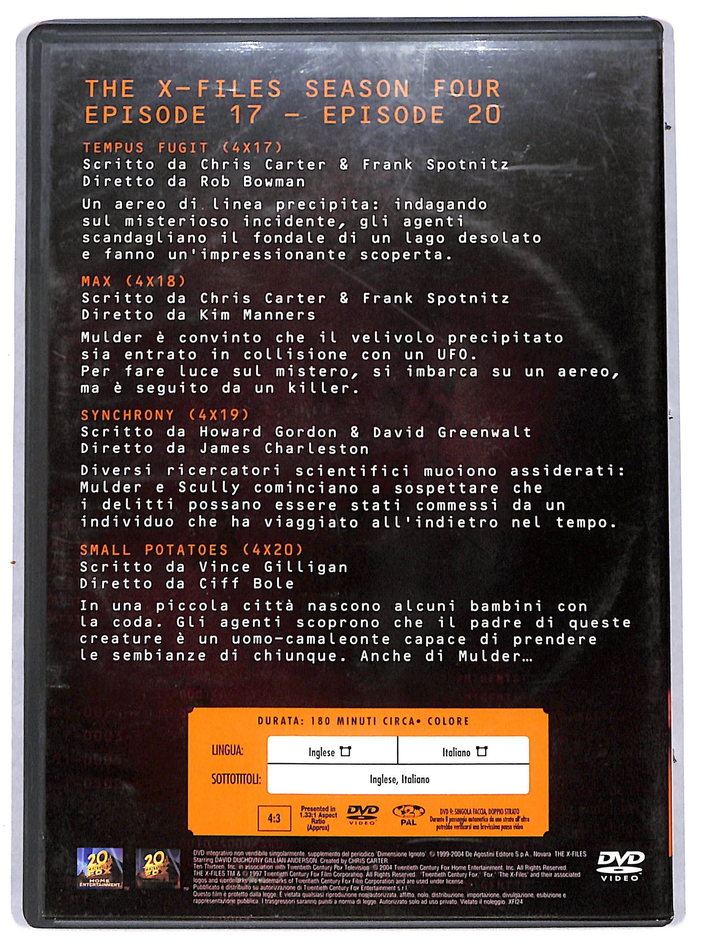 EBOND the x files season four volume 5  EDITORIALE DVD D711507