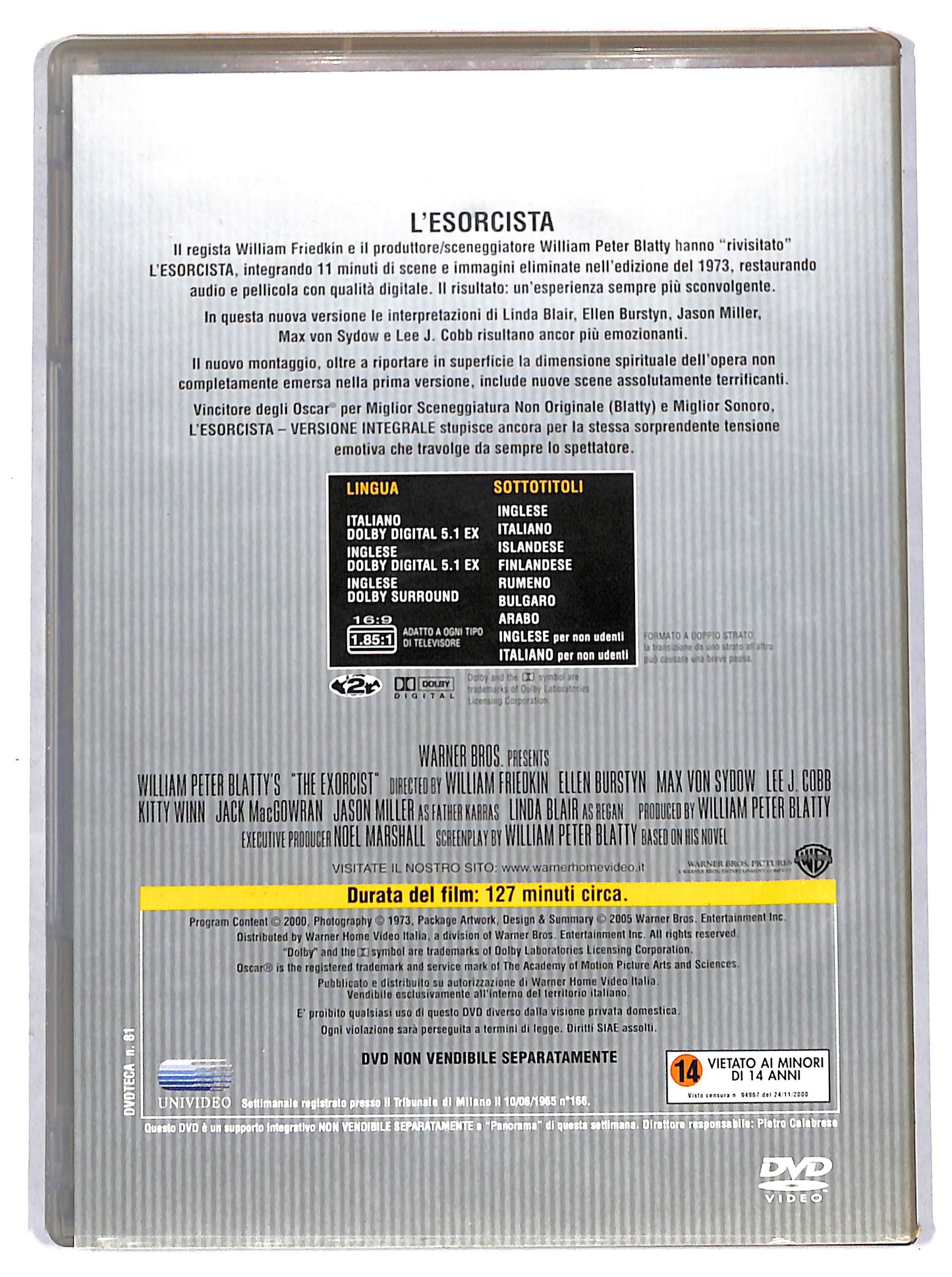 EBOND L'esorcista  EDITORIALE DVD D711713