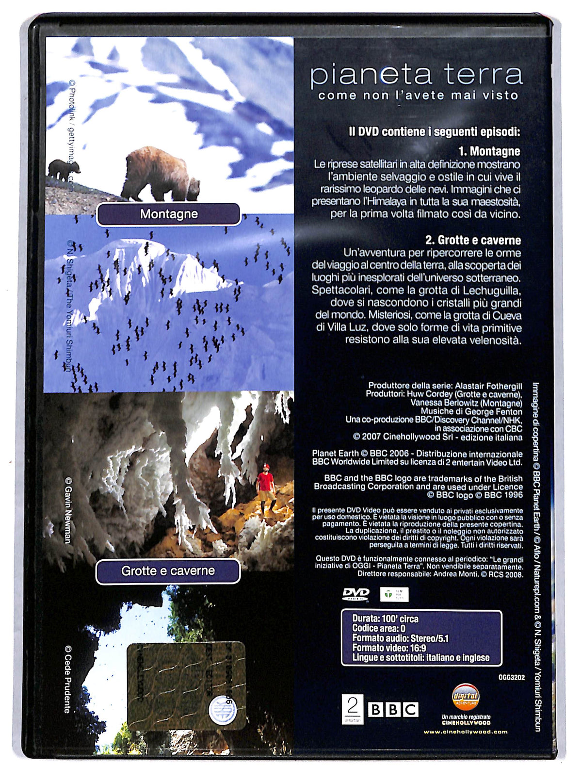 EBOND pianeta terra 3 - montagne e caverne  EDITORIALE DVD D711817