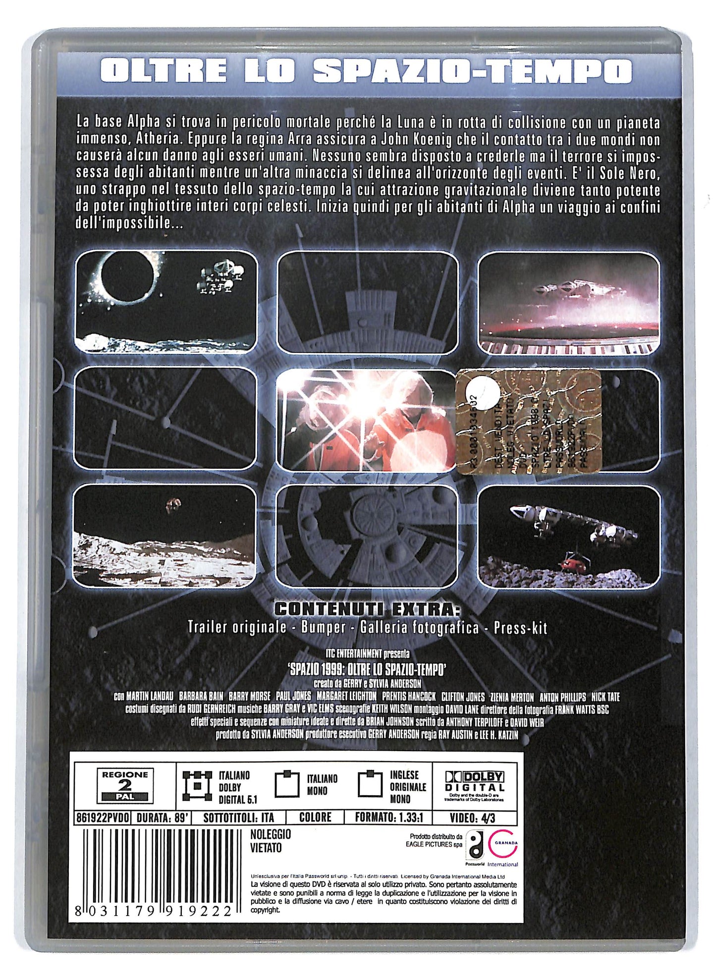 EBOND Spazio 1999 - Oltre lo spazio - tempo DVD D711928