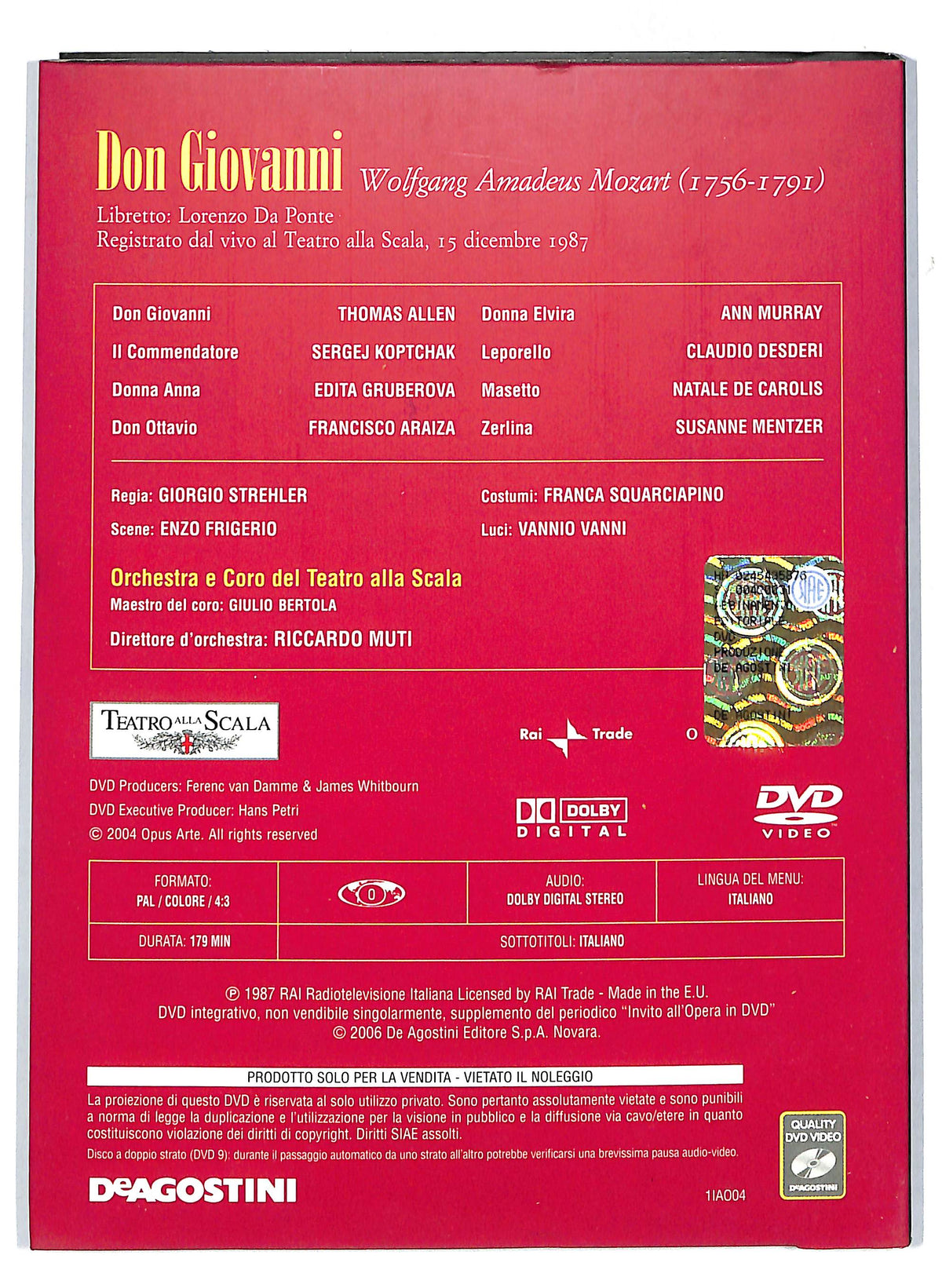 EBOND Invito all'Opera - Don Giovanni volume 4 EDITORIALE DVD D711947