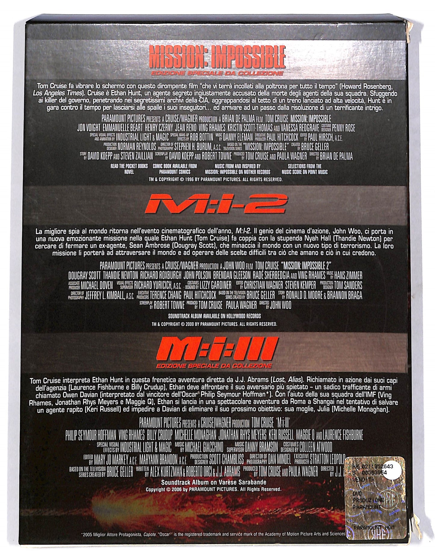 EBOND Mission:Impossible - La collezione completa delle missioni DVD D712036