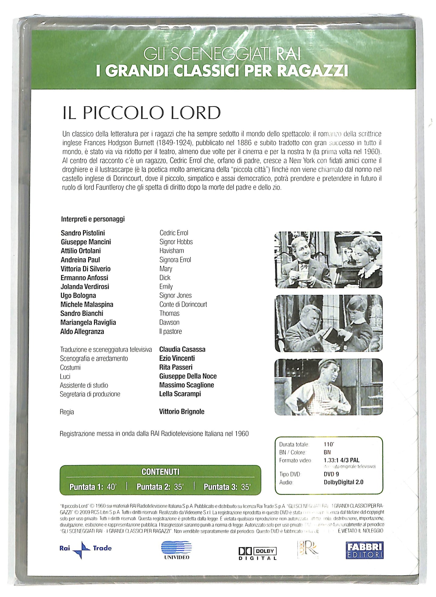 EBOND Il piccolo Lord Puntate 1 - 3  EDITORIALE  DVD D712306
