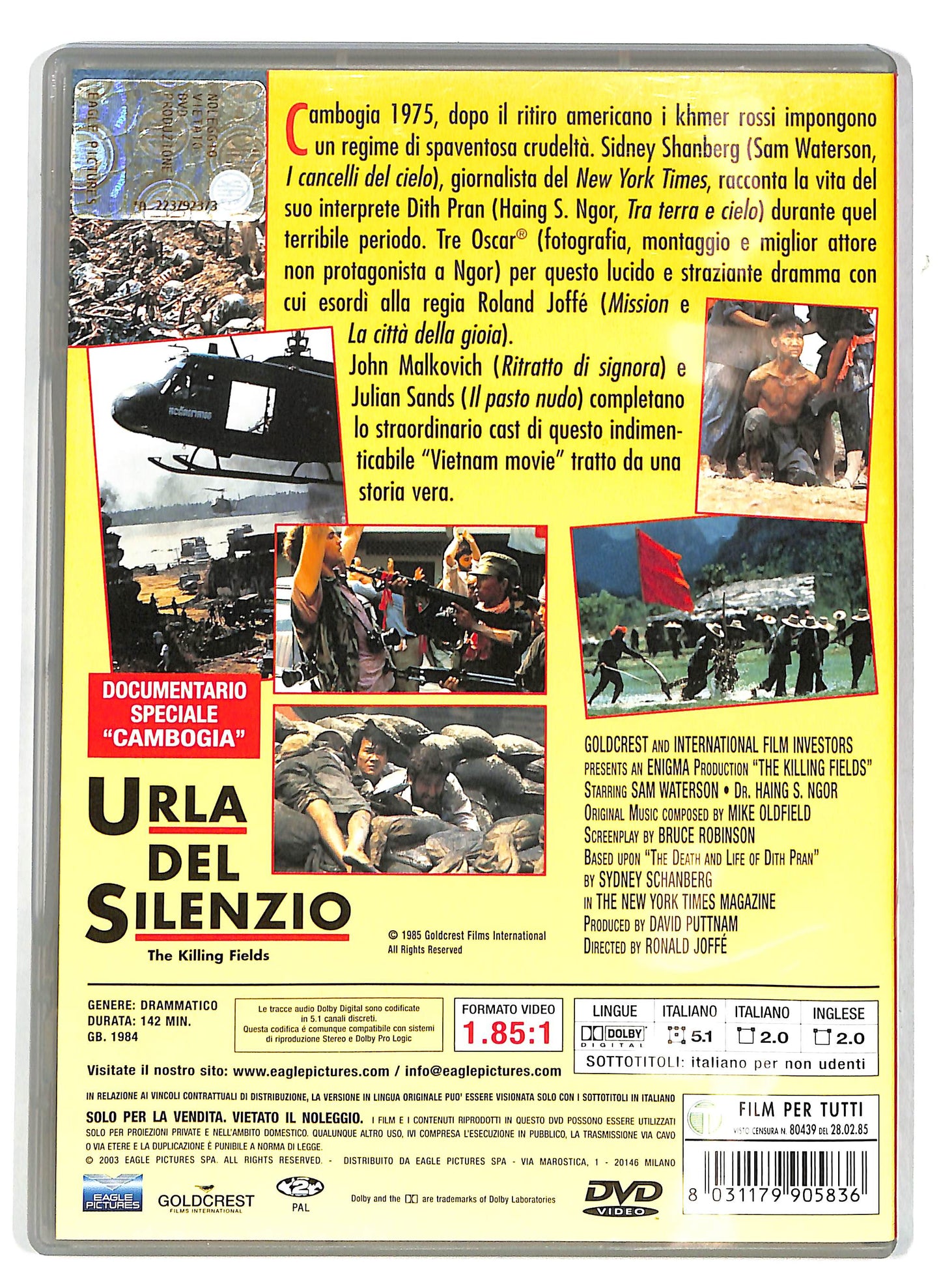 EBOND Urla del silenzio  DVD D712316