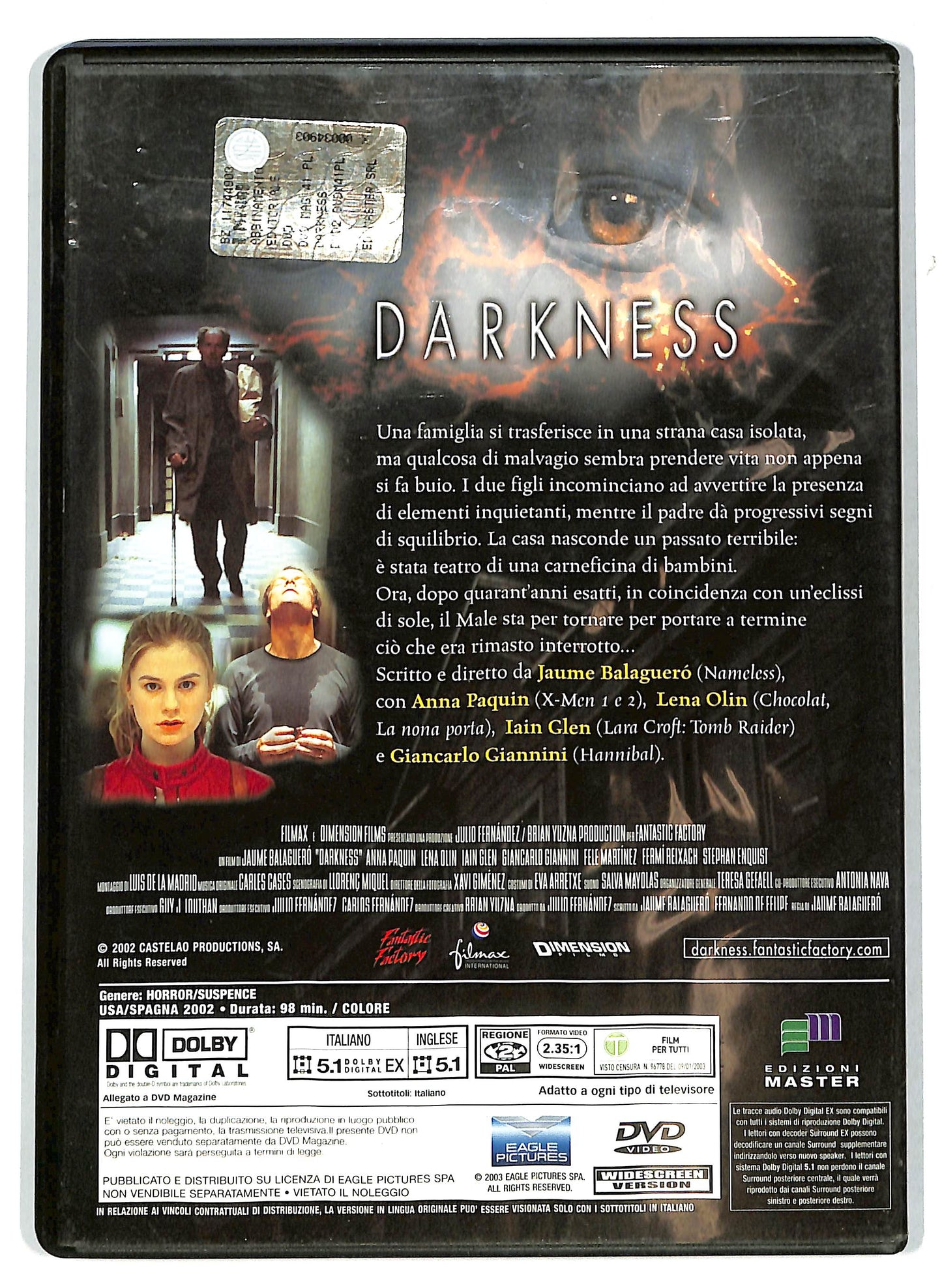 EBOND Darkness EDITORIALE DVD D712331