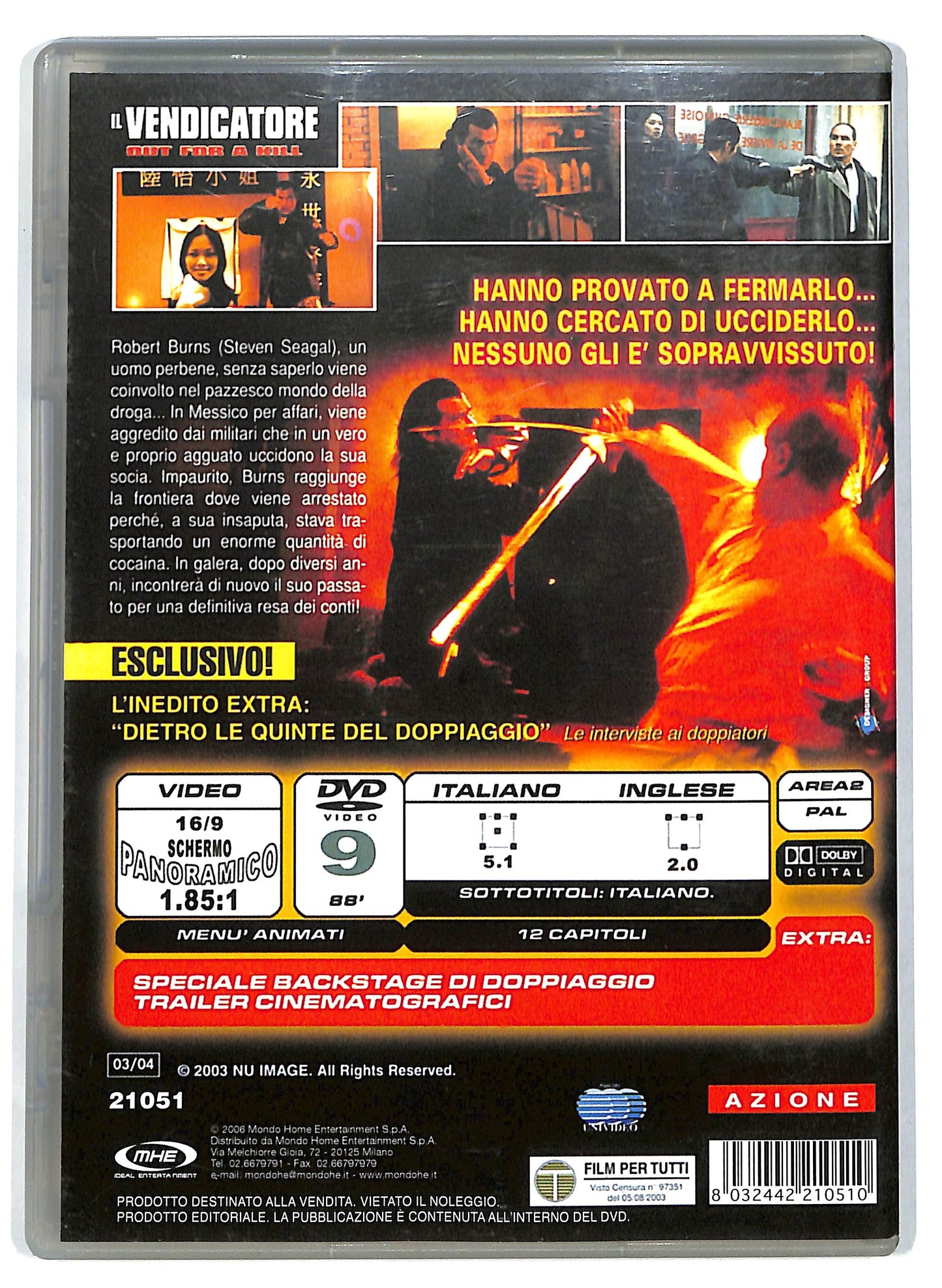 EBOND Vendicatore Out For A Kill  EDITORIALE DVD D712433
