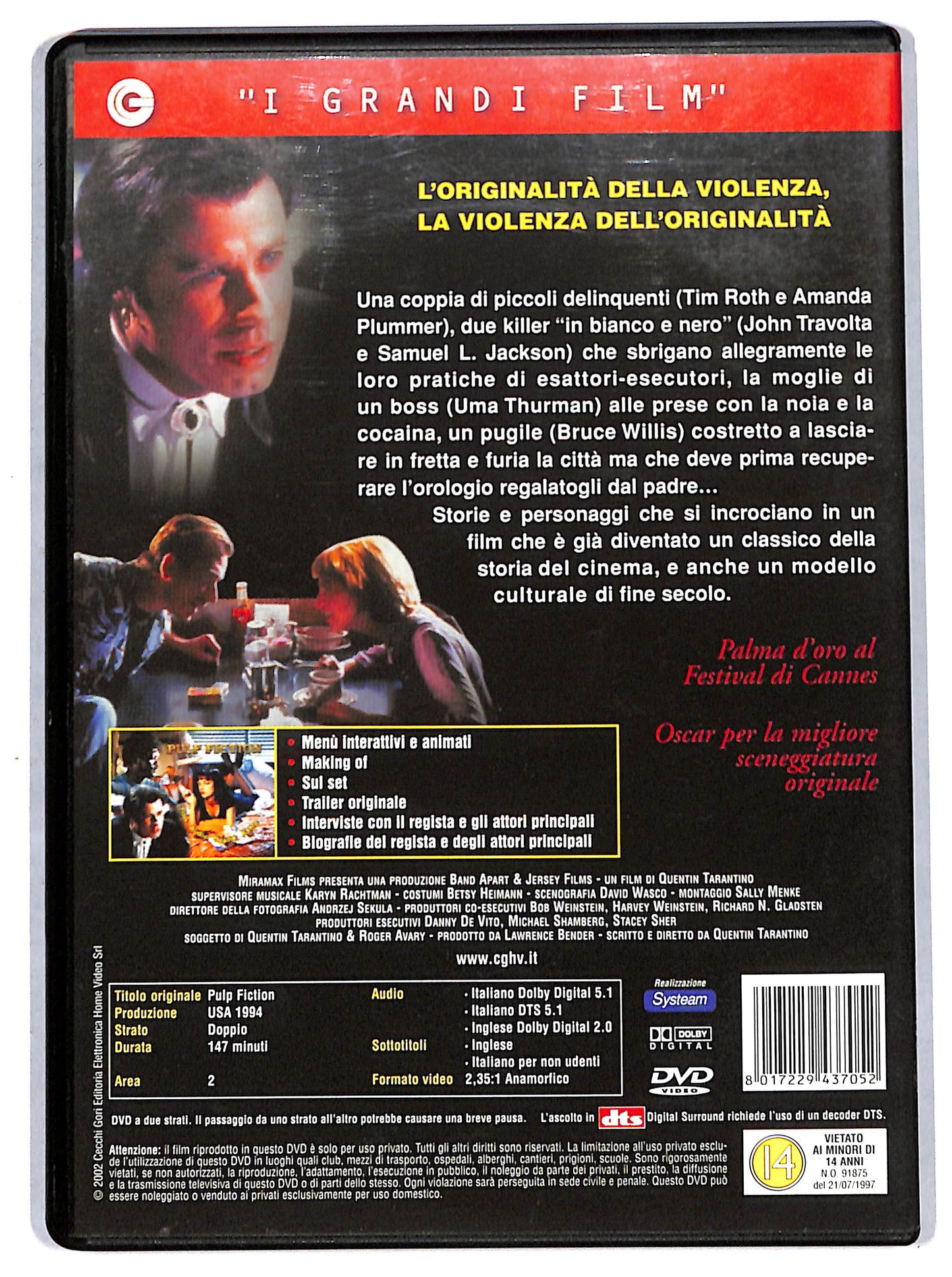 EBOND pulp fiction DVD D712528