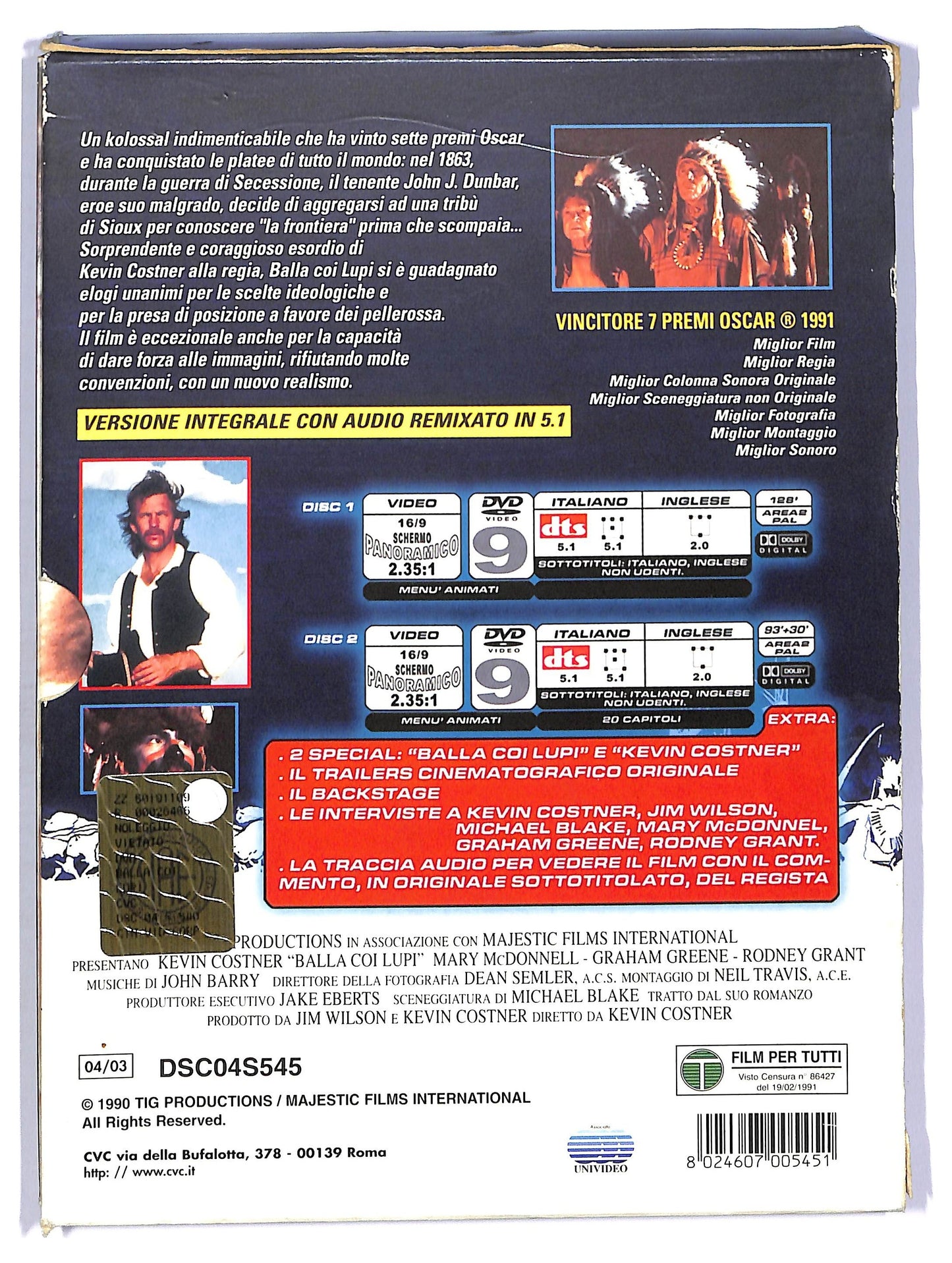 EBOND balla coi lupi DVD D712537