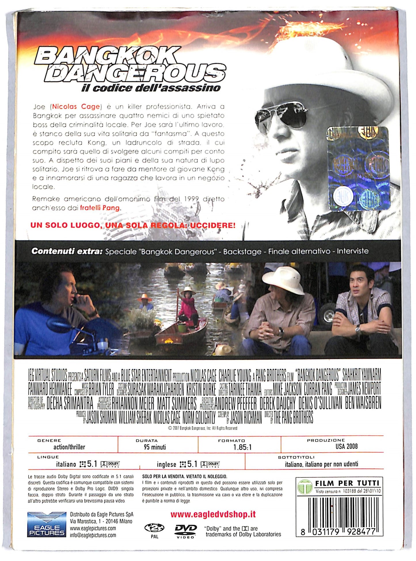 EBOND bangkok dangerous, il codice dell'assassino DVD D712538