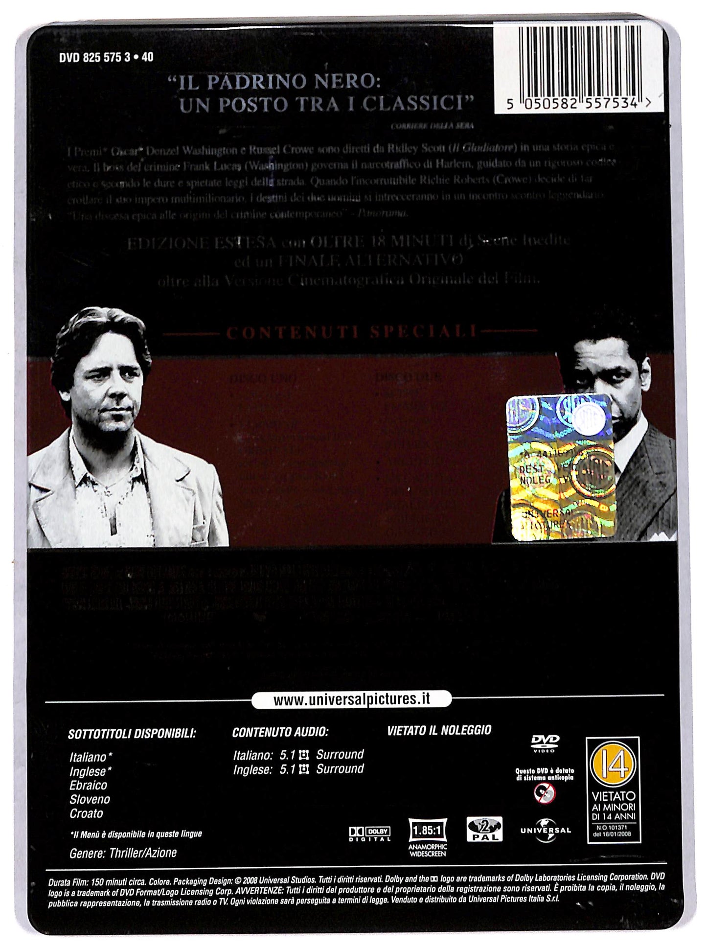 EBOND american gangster STEELBOOK DVD D712651