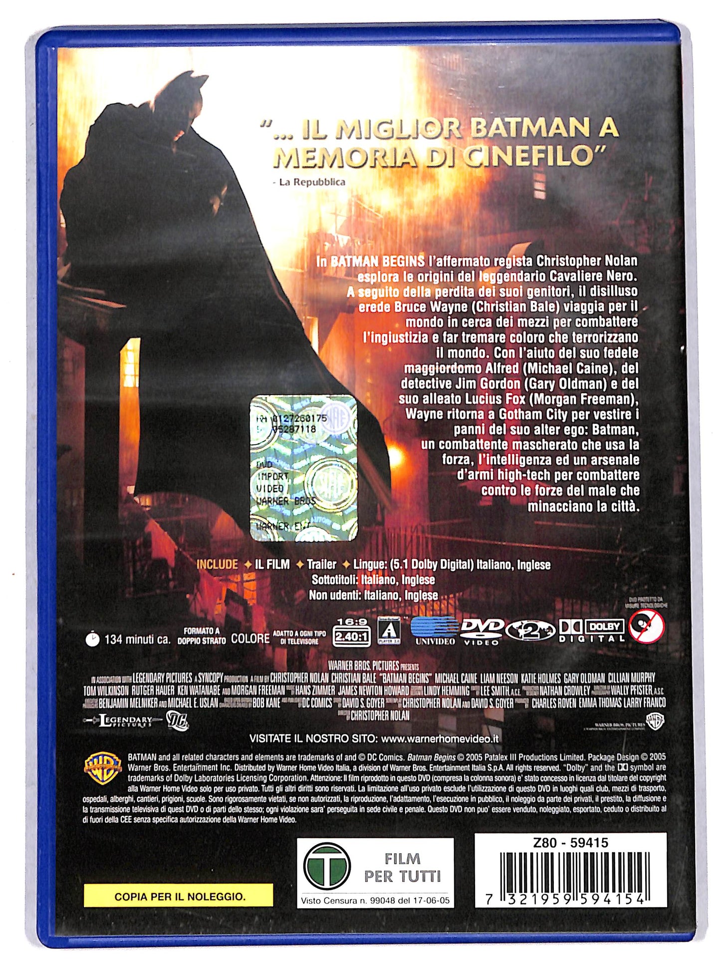 EBOND batman begins NOLEGGIO DVD D712802