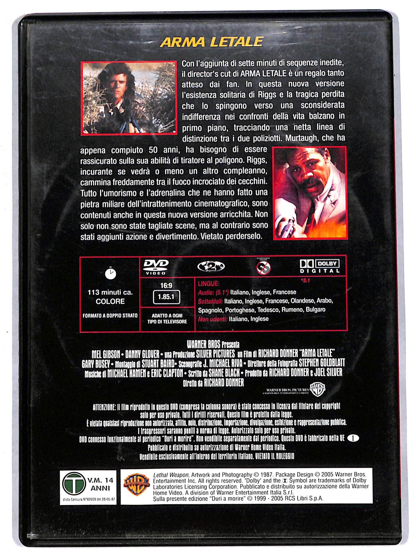 EBOND Arma letale EDITORIALE DVD D713331