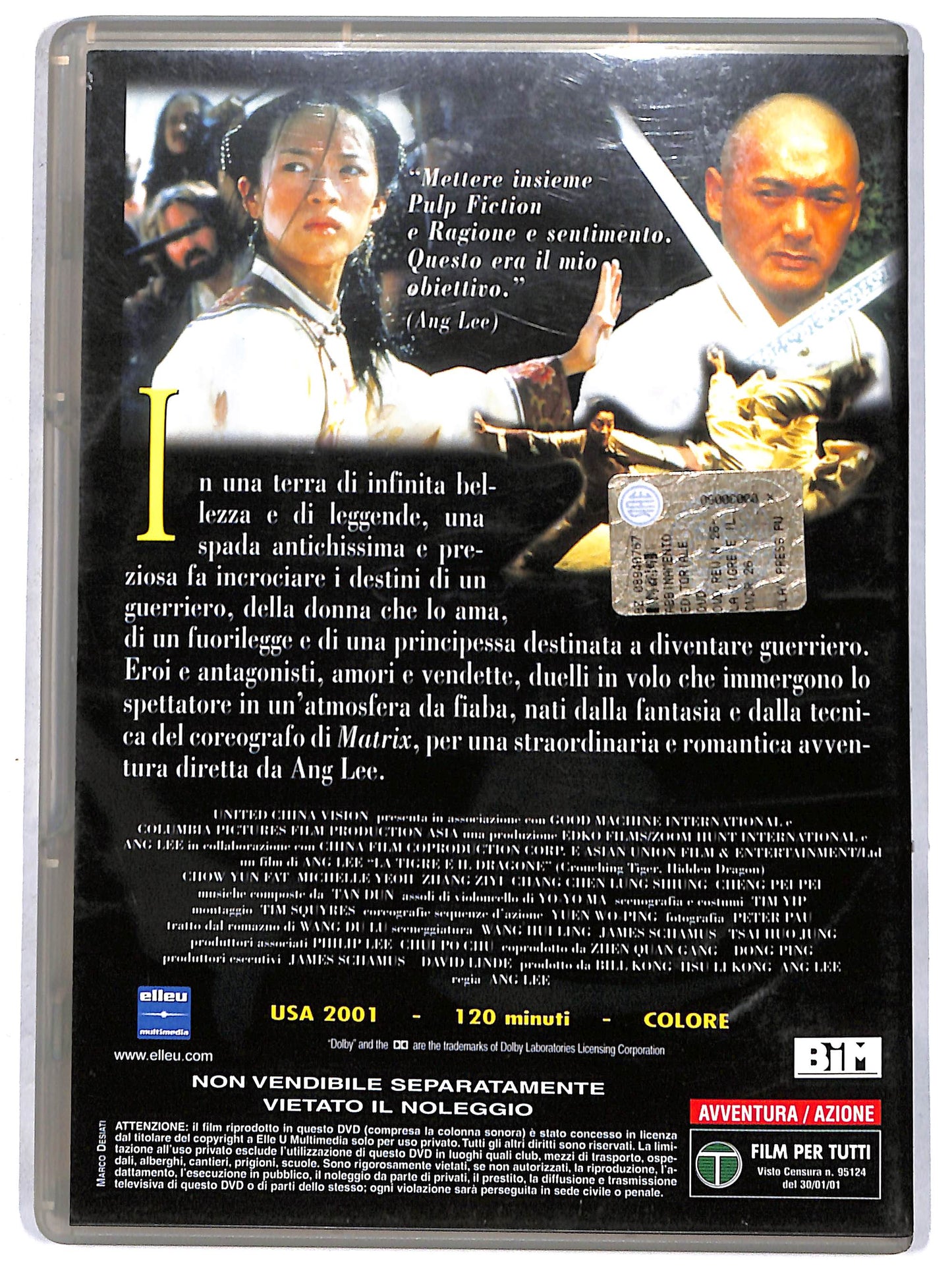 EBOND La tigre e il dragone  EDITORIALE DVD D713358