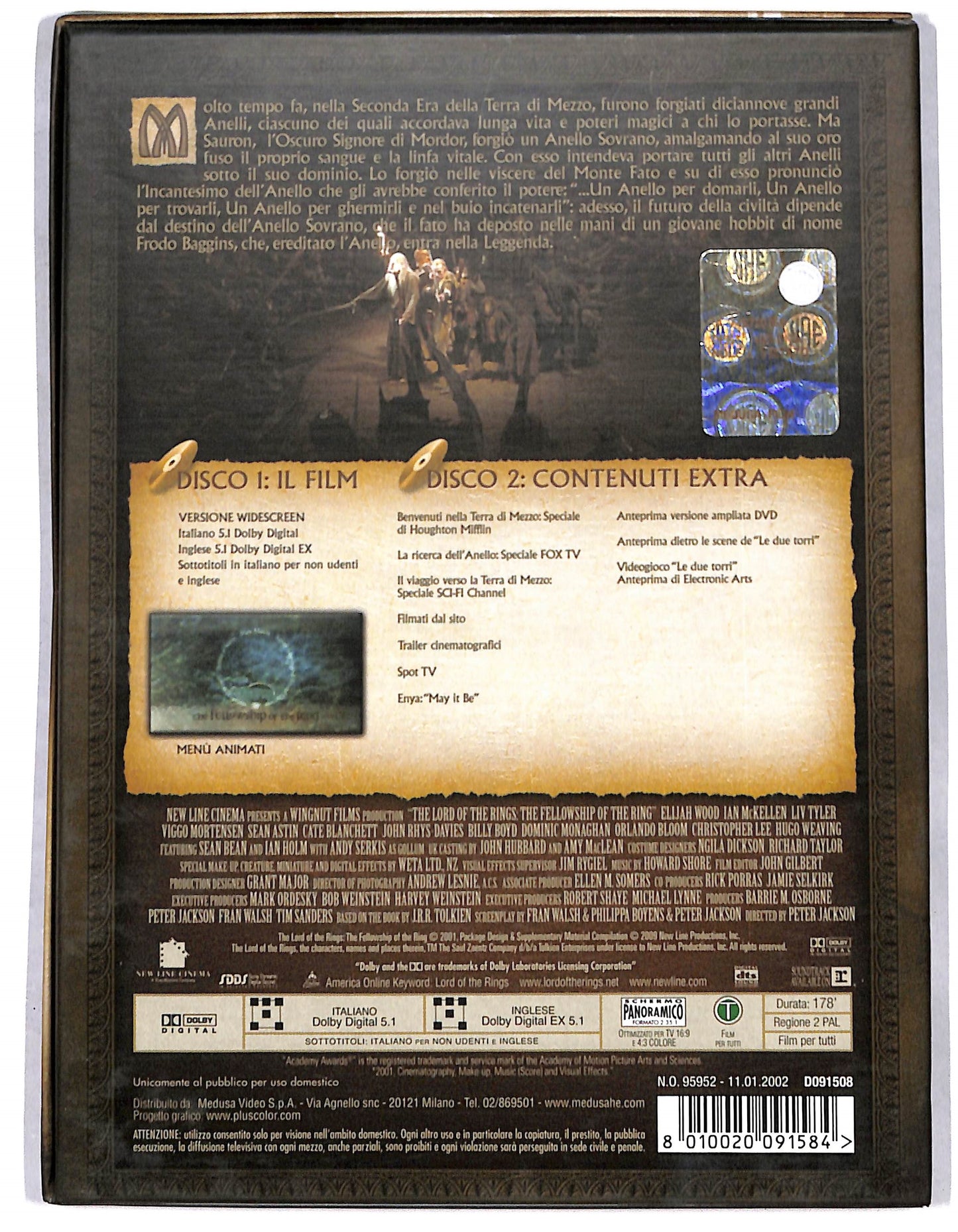 EBOND il signore degli anelli, la compagnia dell'anello DVD D713444